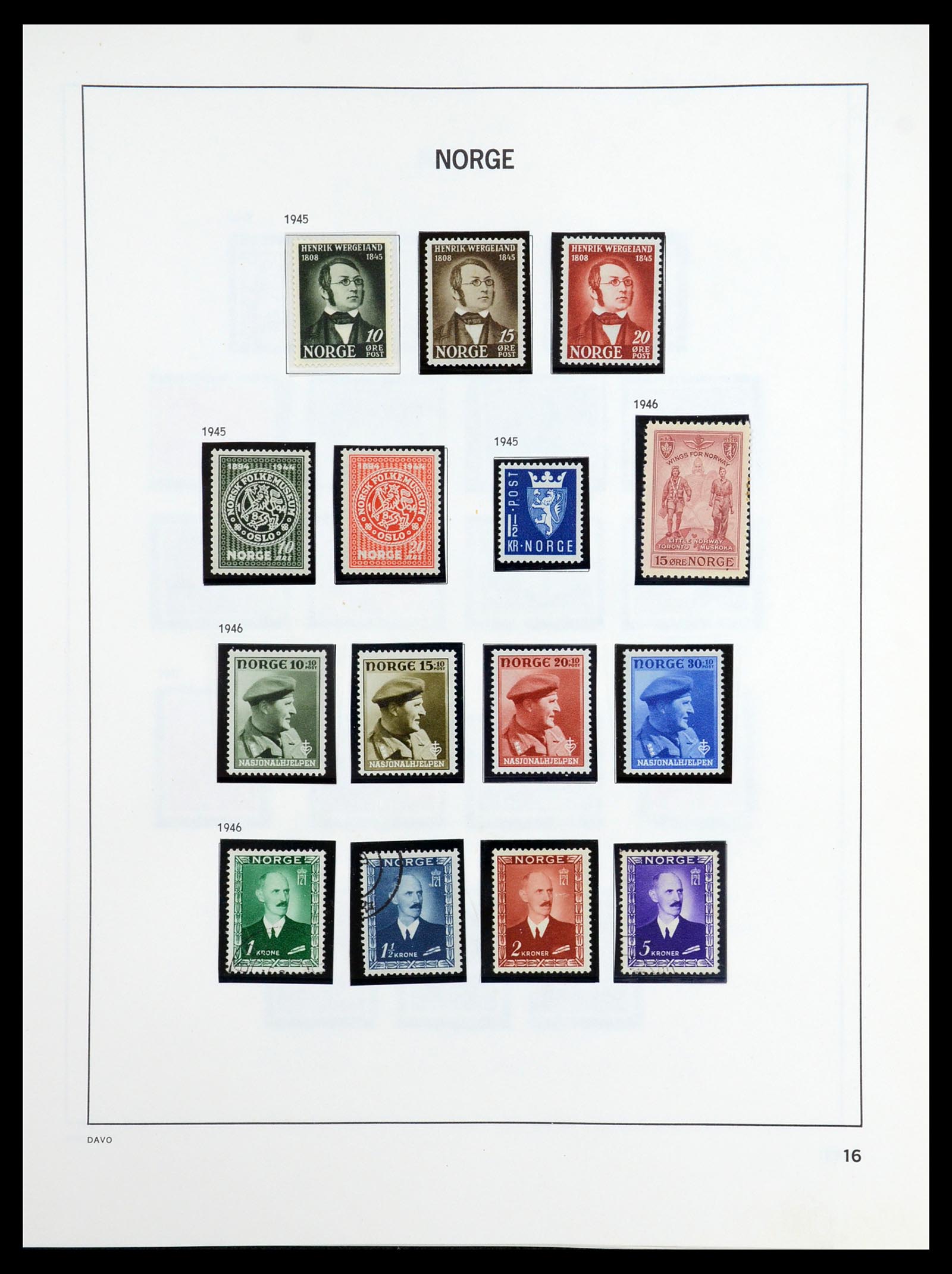 36484 017 - Postzegelverzameling 36484 Noorwegen 1855-2004.