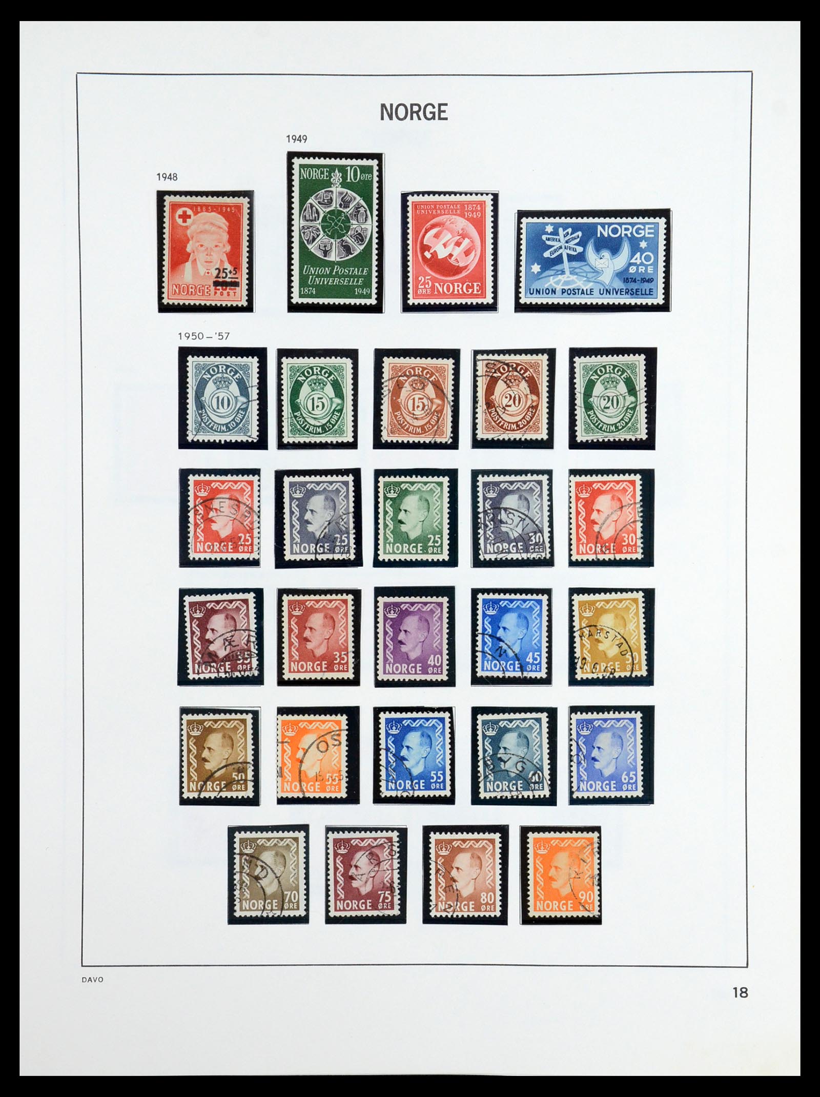 36484 019 - Postzegelverzameling 36484 Noorwegen 1855-2004.