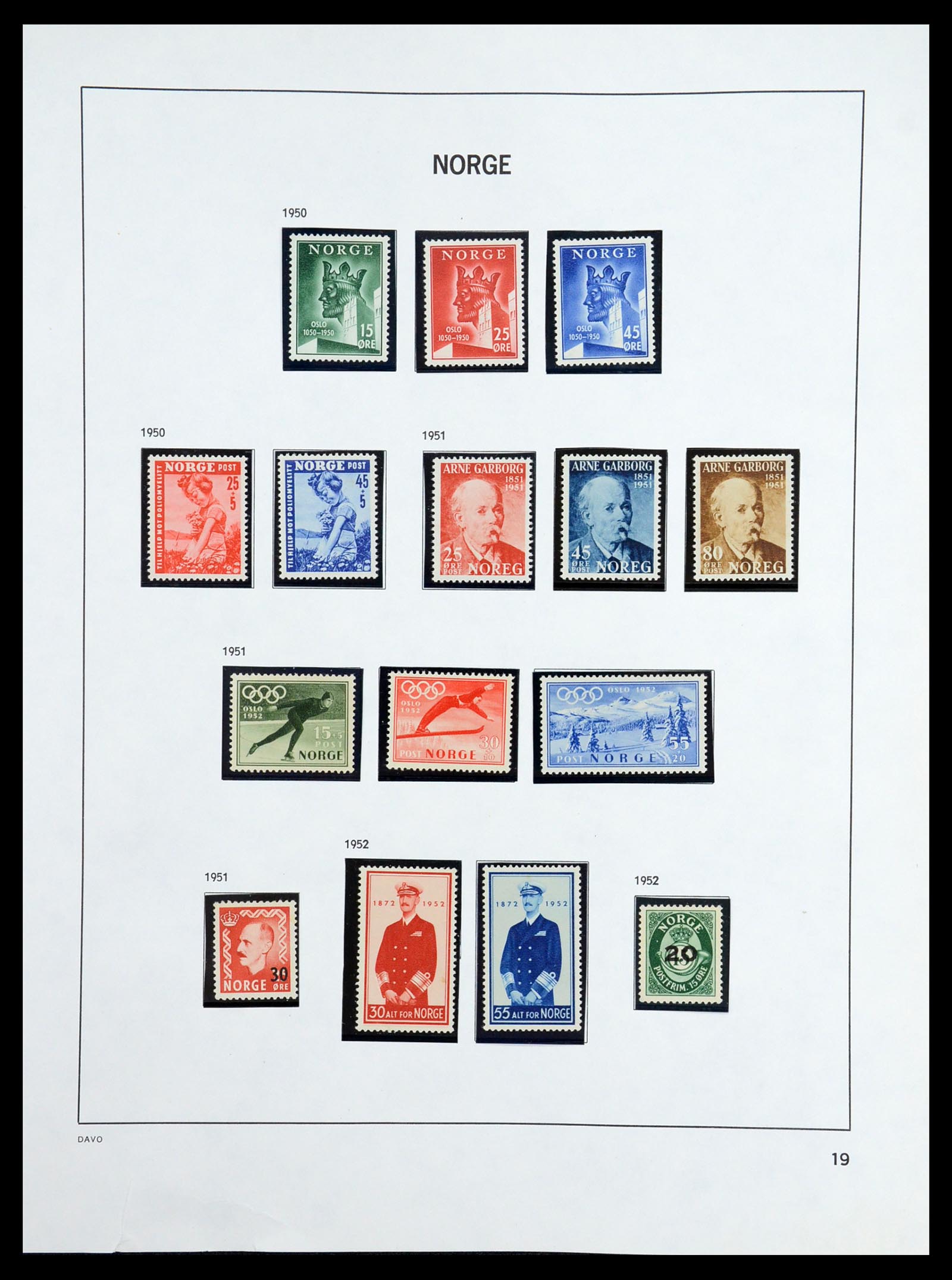 36484 020 - Postzegelverzameling 36484 Noorwegen 1855-2004.