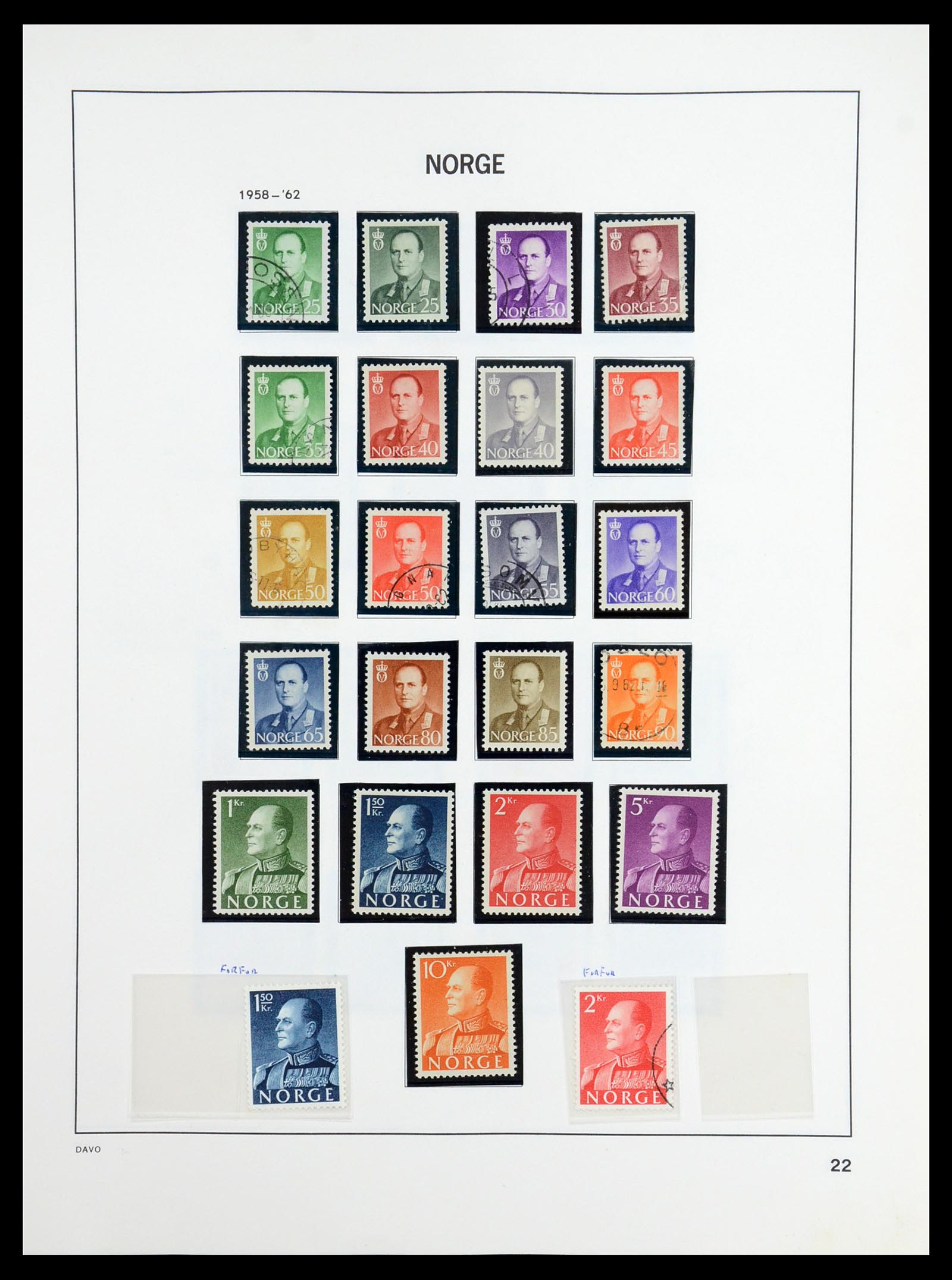 36484 023 - Postzegelverzameling 36484 Noorwegen 1855-2004.