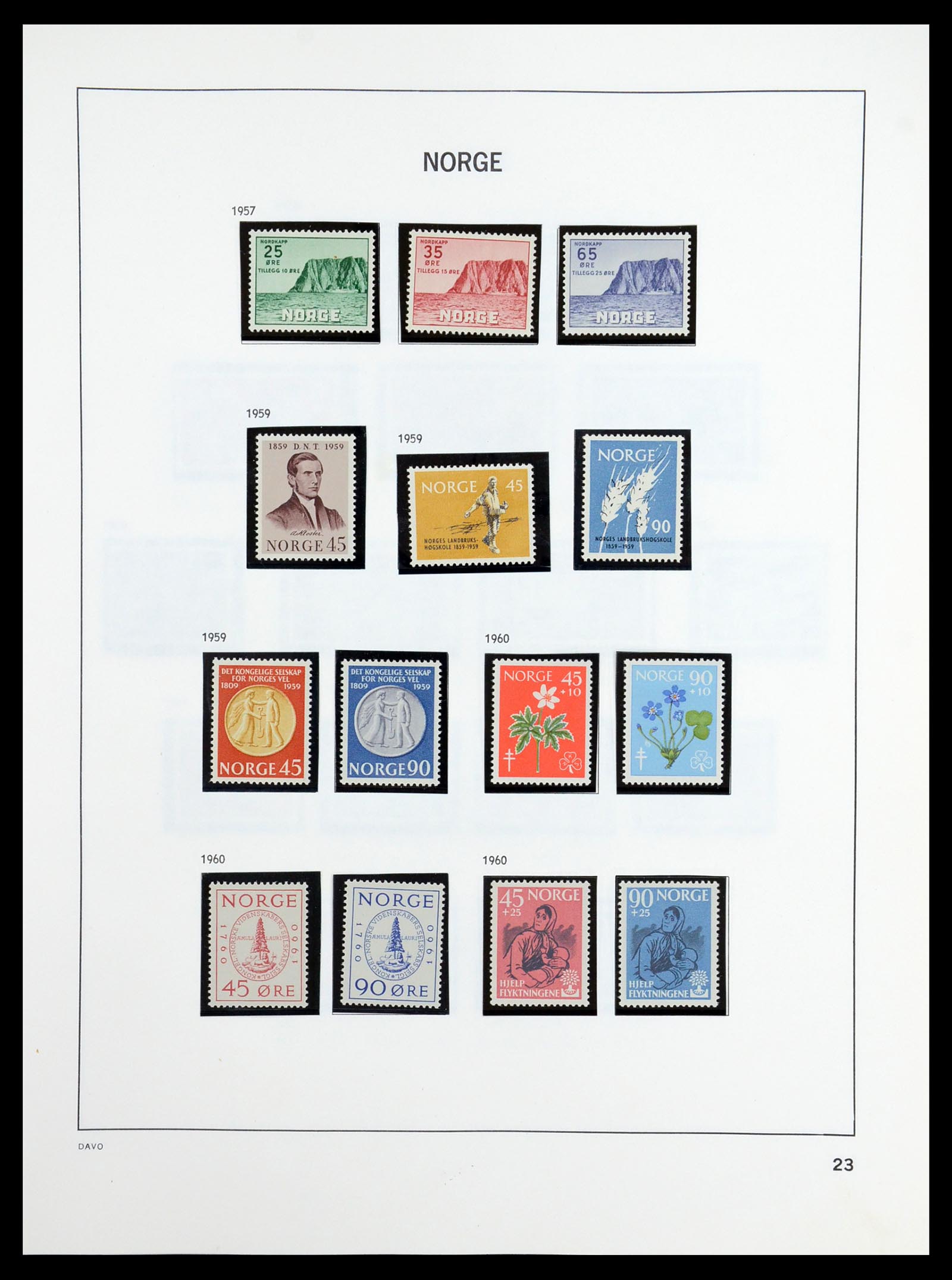36484 024 - Postzegelverzameling 36484 Noorwegen 1855-2004.