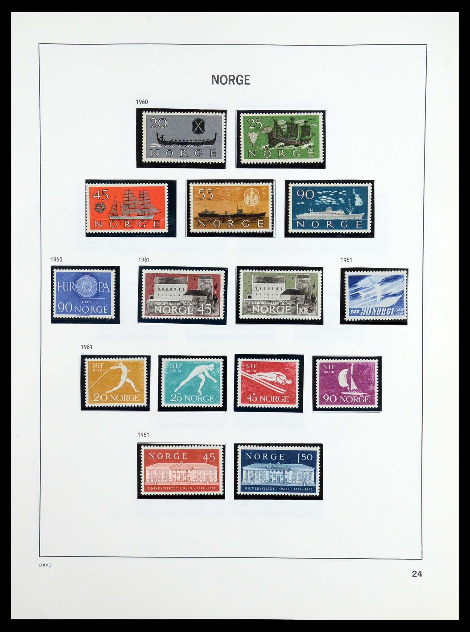 36484 025 - Postzegelverzameling 36484 Noorwegen 1855-2004.