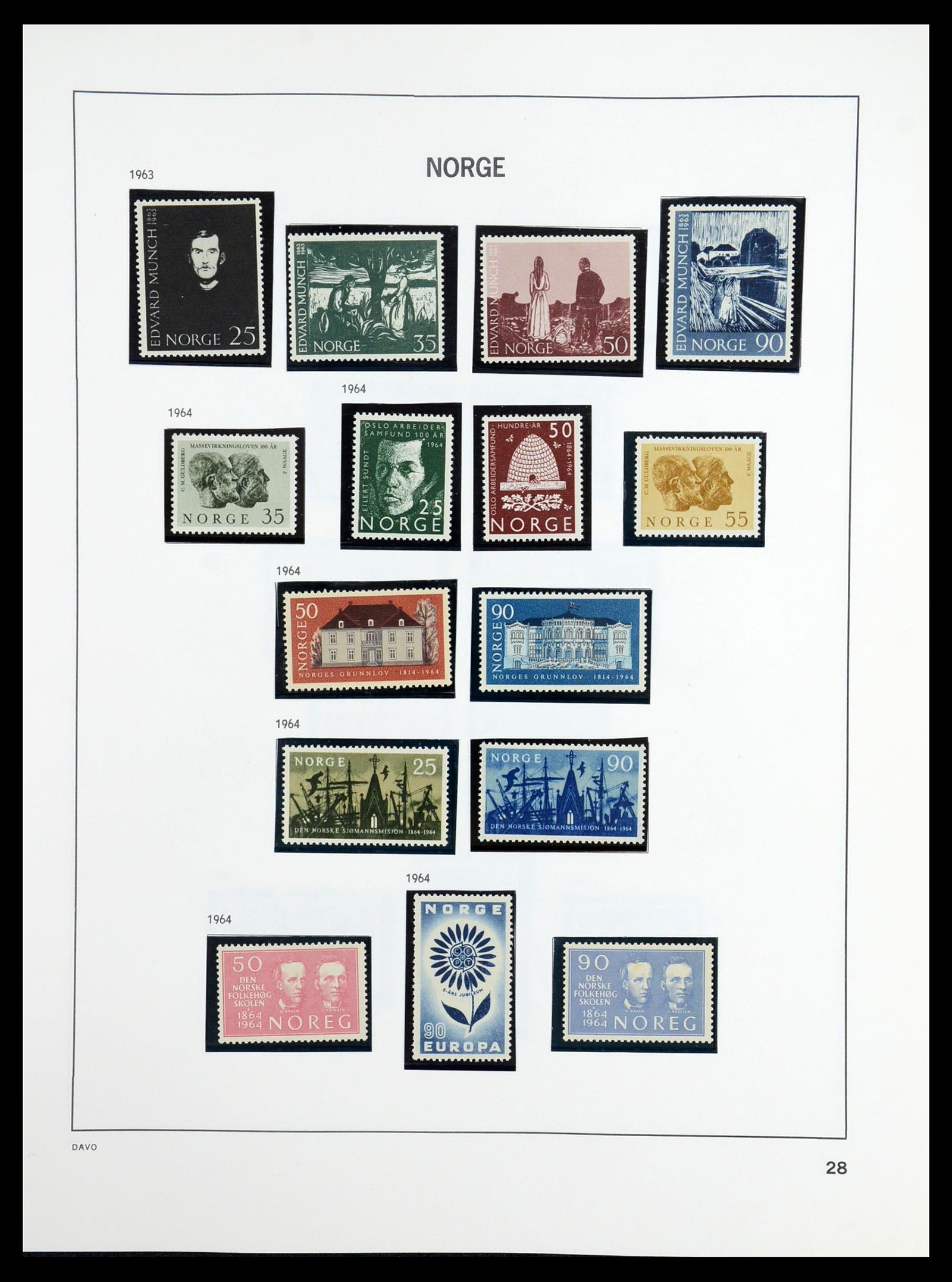 36484 030 - Postzegelverzameling 36484 Noorwegen 1855-2004.