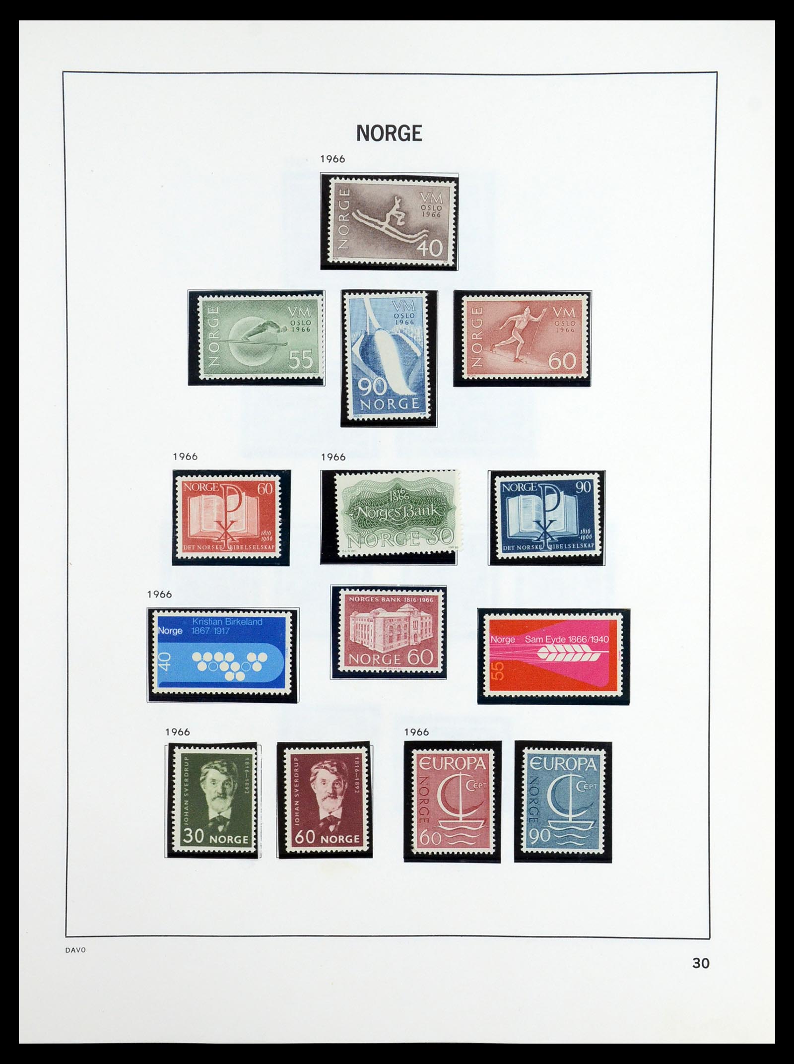 36484 032 - Postzegelverzameling 36484 Noorwegen 1855-2004.