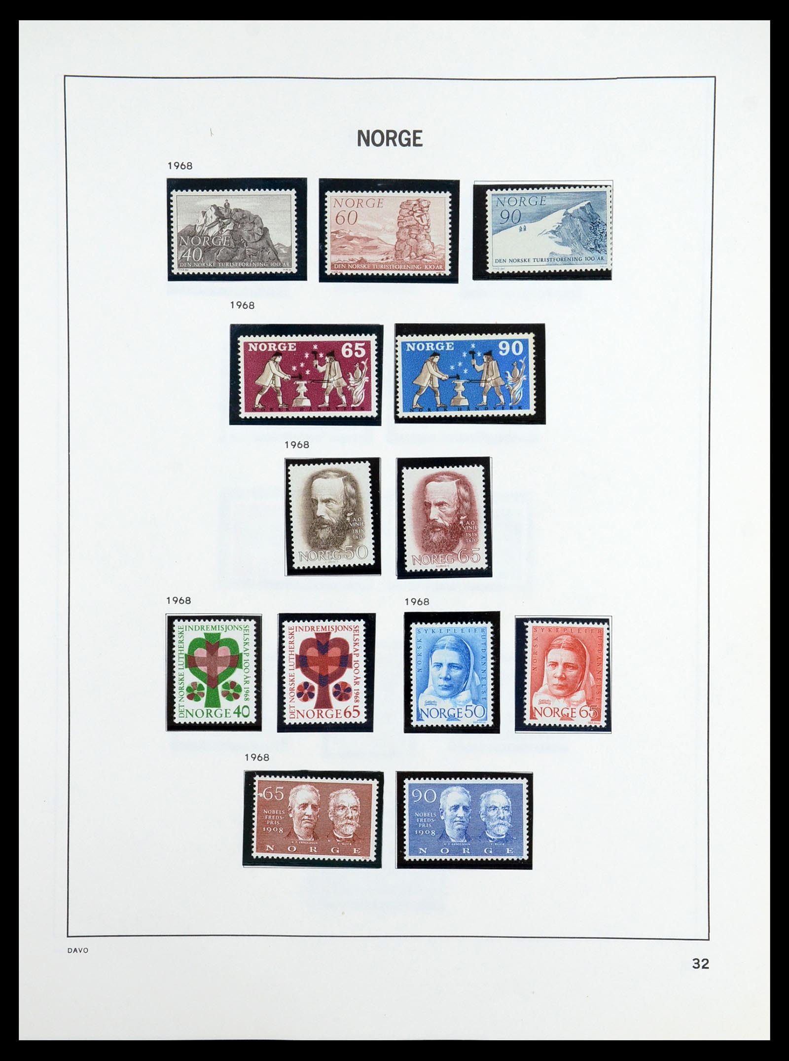 36484 034 - Postzegelverzameling 36484 Noorwegen 1855-2004.