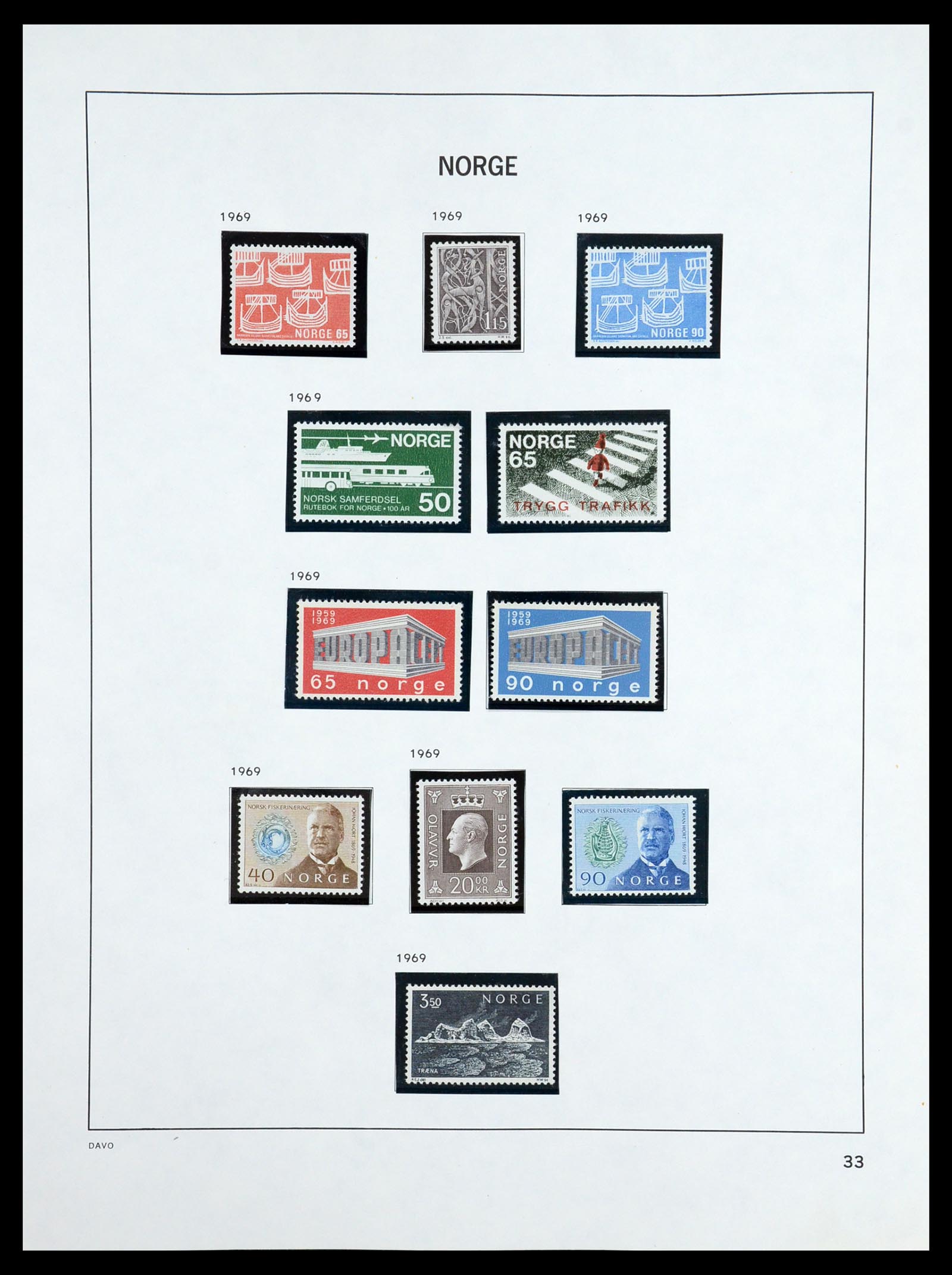 36484 035 - Postzegelverzameling 36484 Noorwegen 1855-2004.