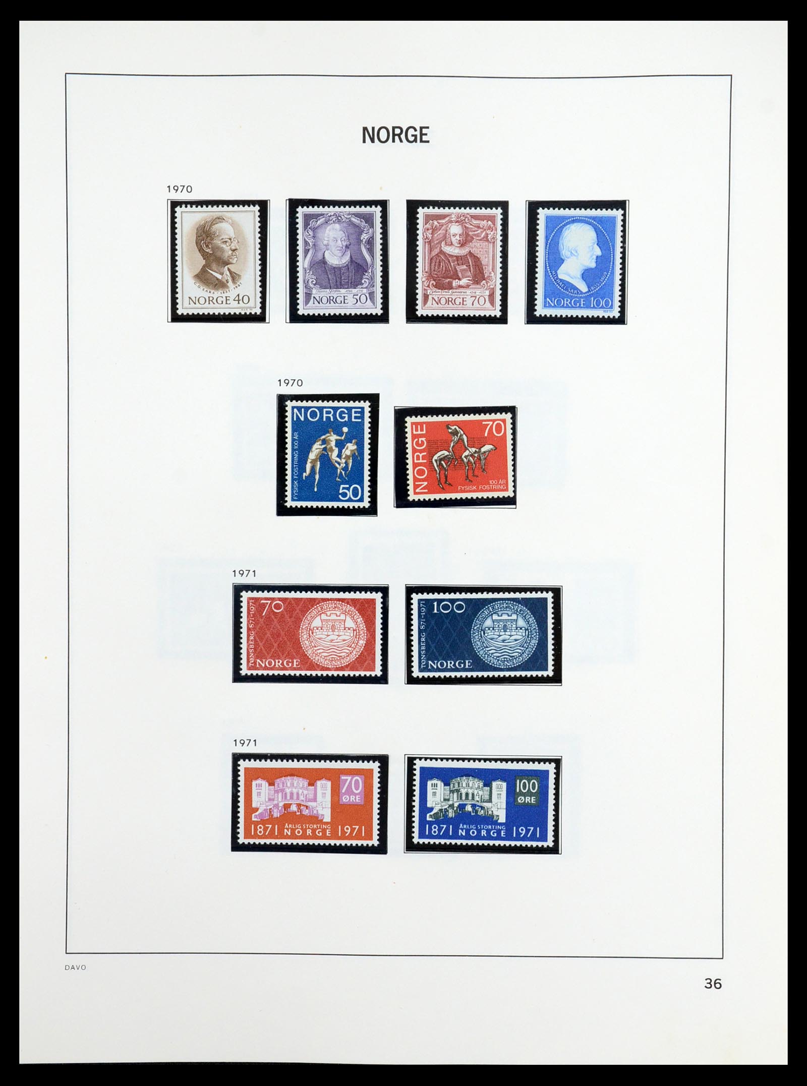 36484 038 - Postzegelverzameling 36484 Noorwegen 1855-2004.