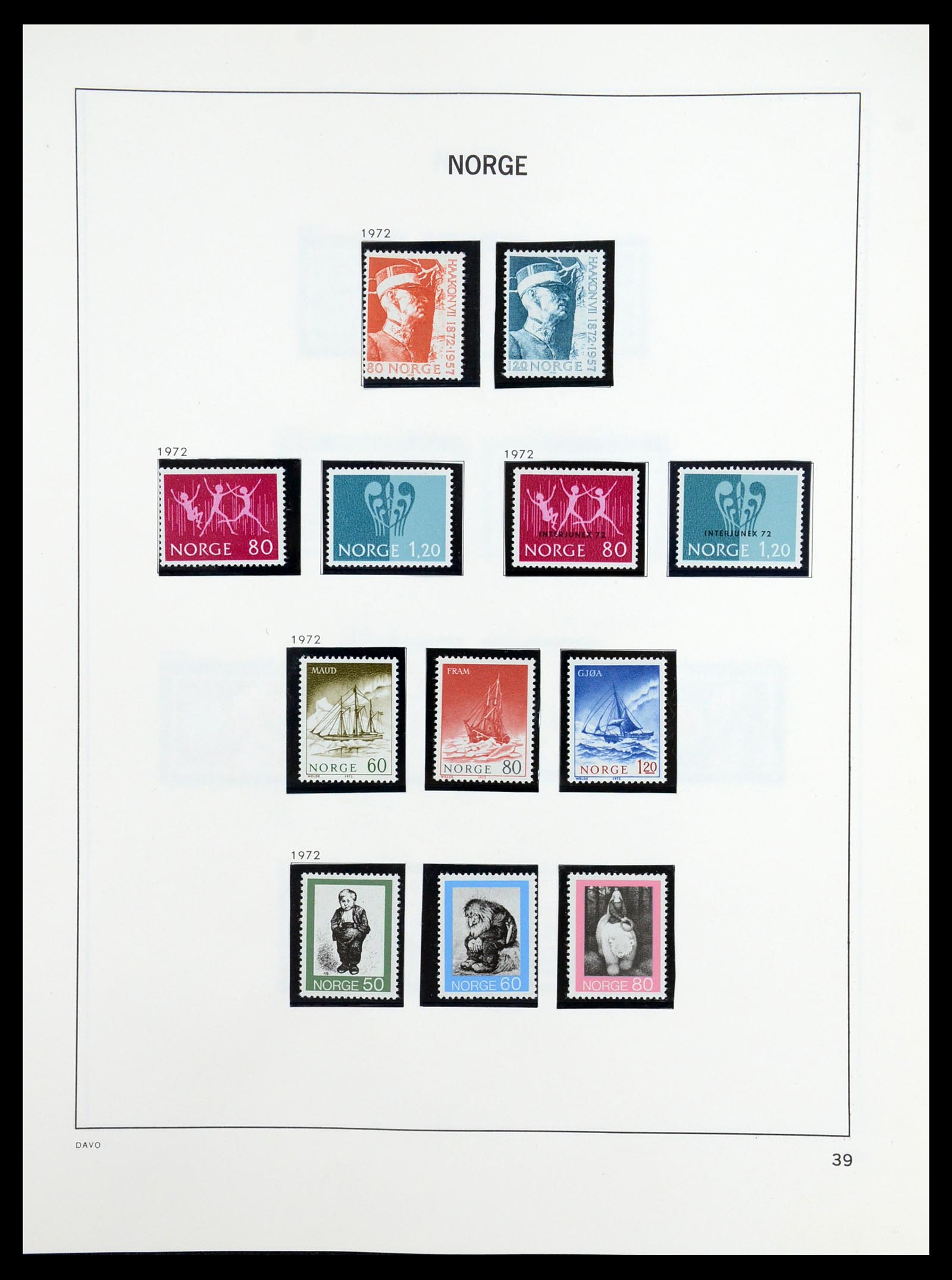 36484 041 - Postzegelverzameling 36484 Noorwegen 1855-2004.