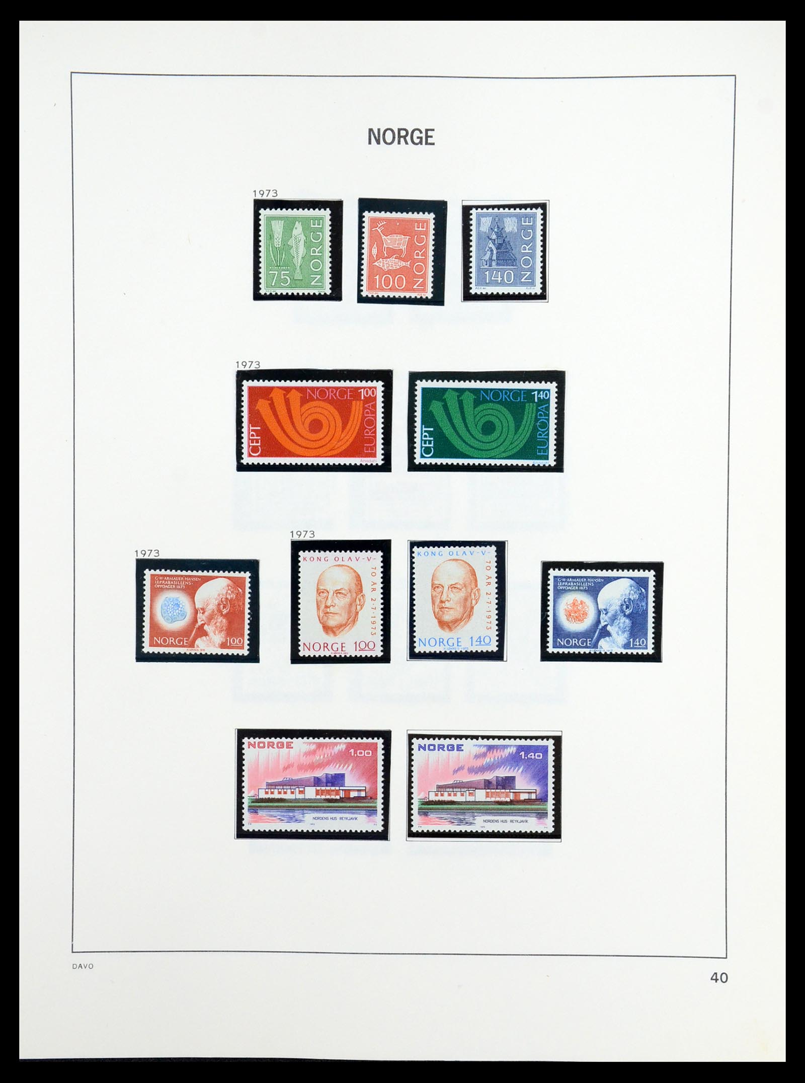 36484 042 - Postzegelverzameling 36484 Noorwegen 1855-2004.