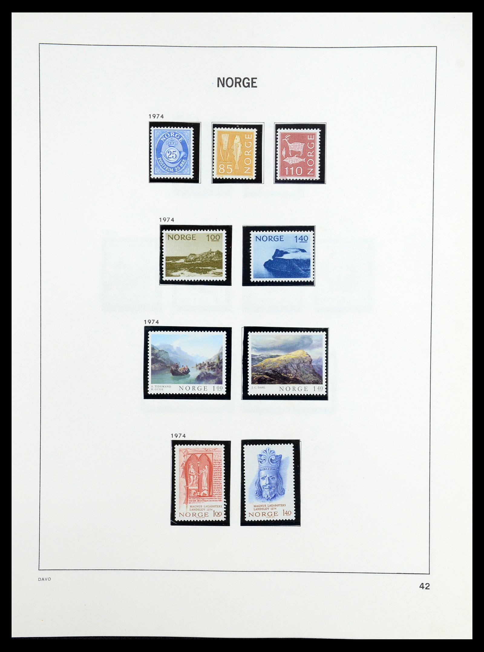 36484 044 - Postzegelverzameling 36484 Noorwegen 1855-2004.