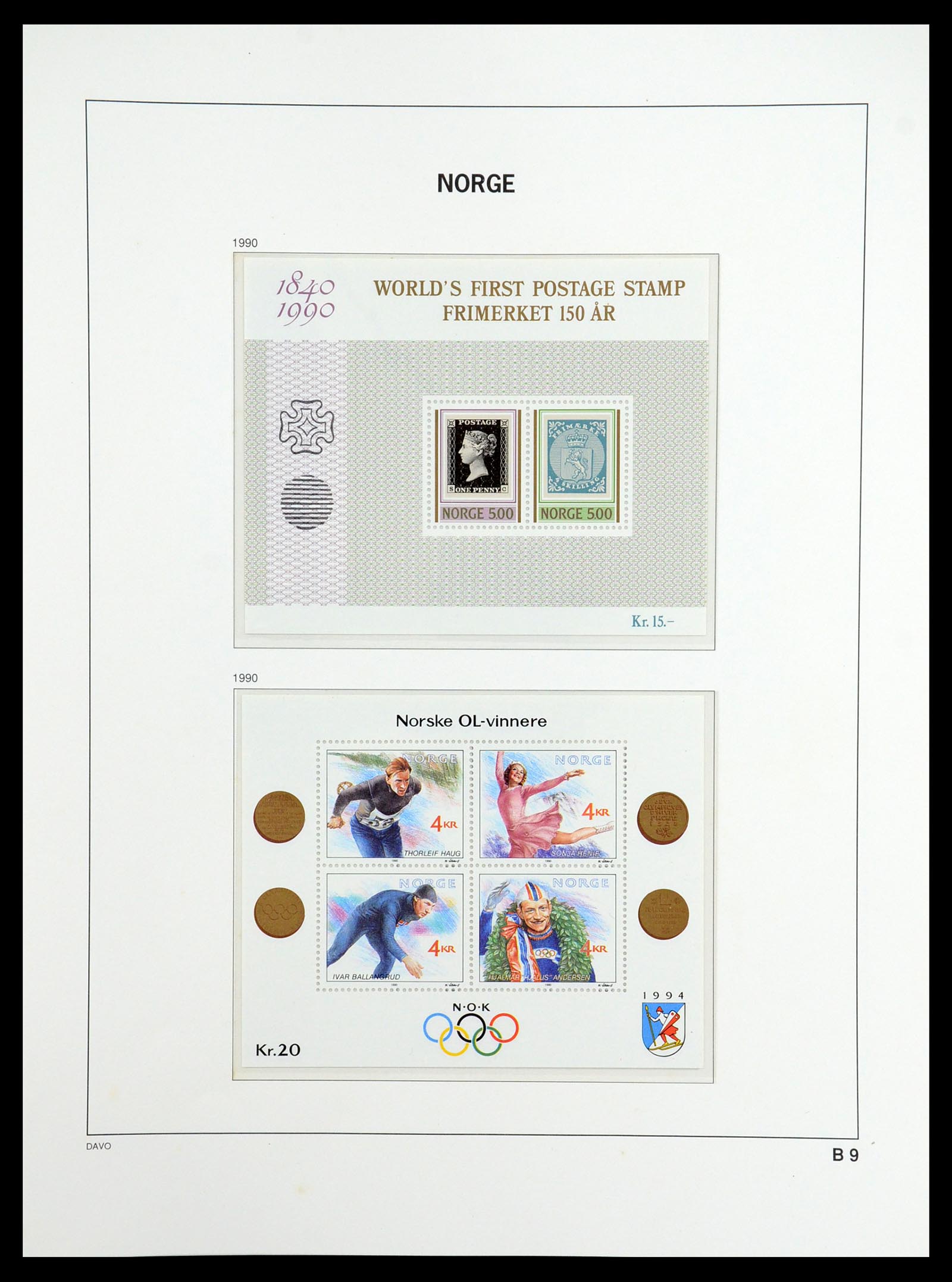 36484 054 - Postzegelverzameling 36484 Noorwegen 1855-2004.