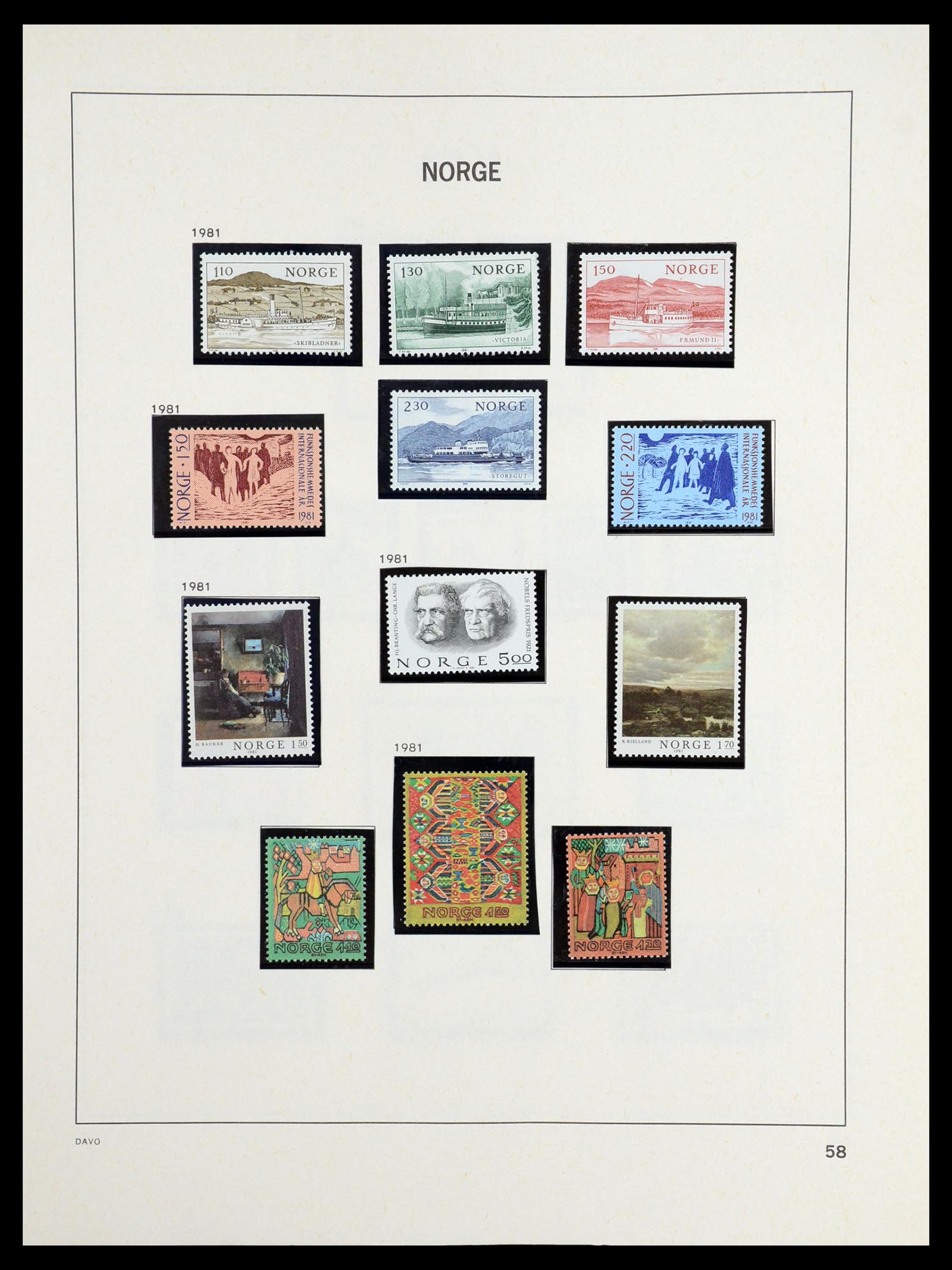 36484 082 - Stamp collection 36484 Norway 1855-2004.