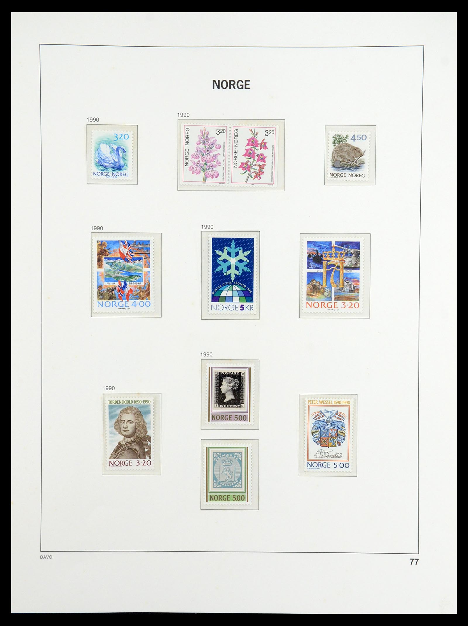 36484 101 - Stamp collection 36484 Norway 1855-2004.