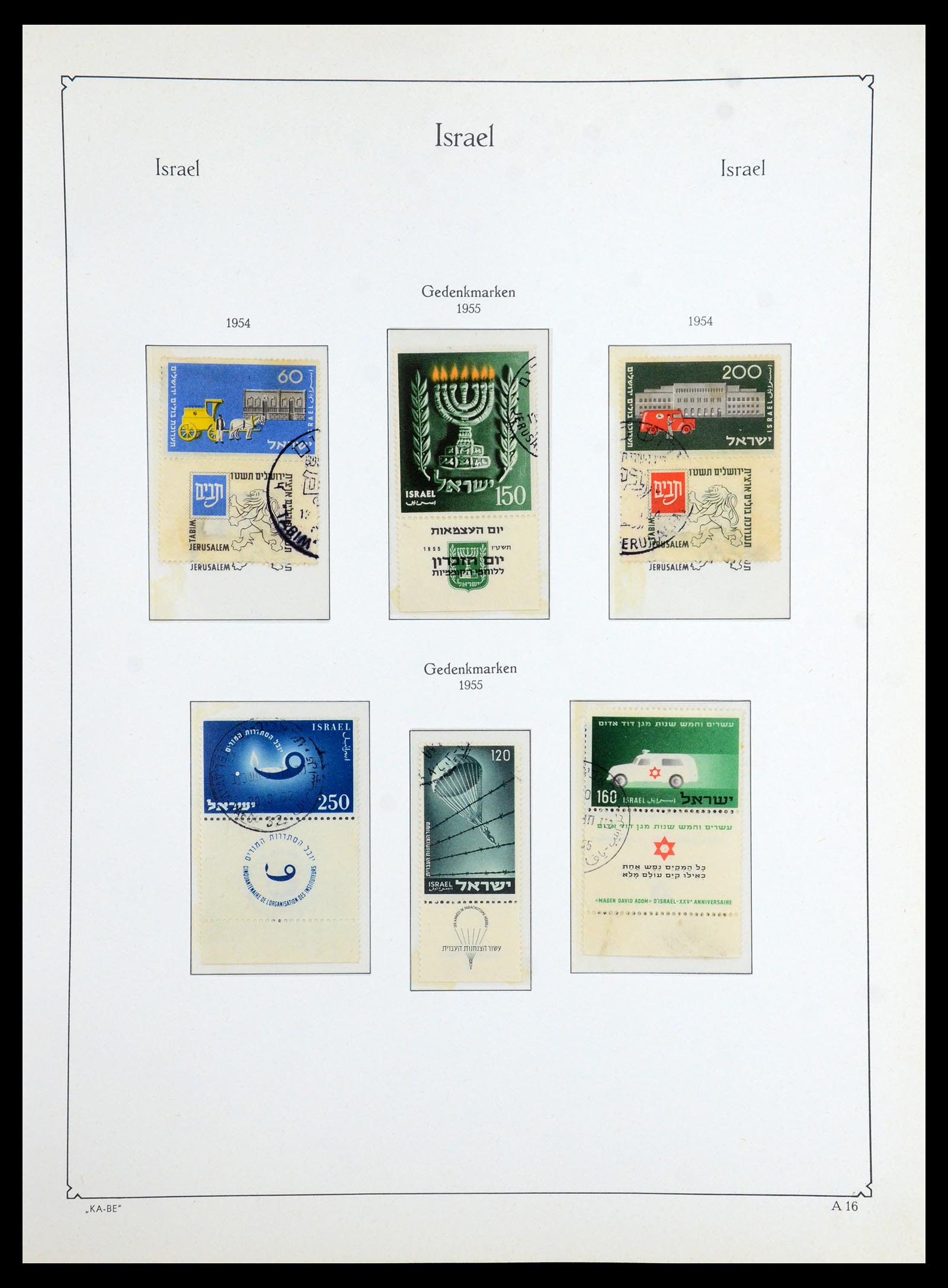 36487 015 - Postzegelverzameling 36487 Israël 1948-2002.