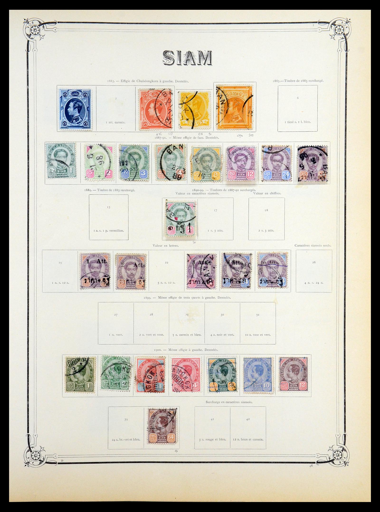 36488 043 - Postzegelverzameling 36488 Azië 1860-1930.