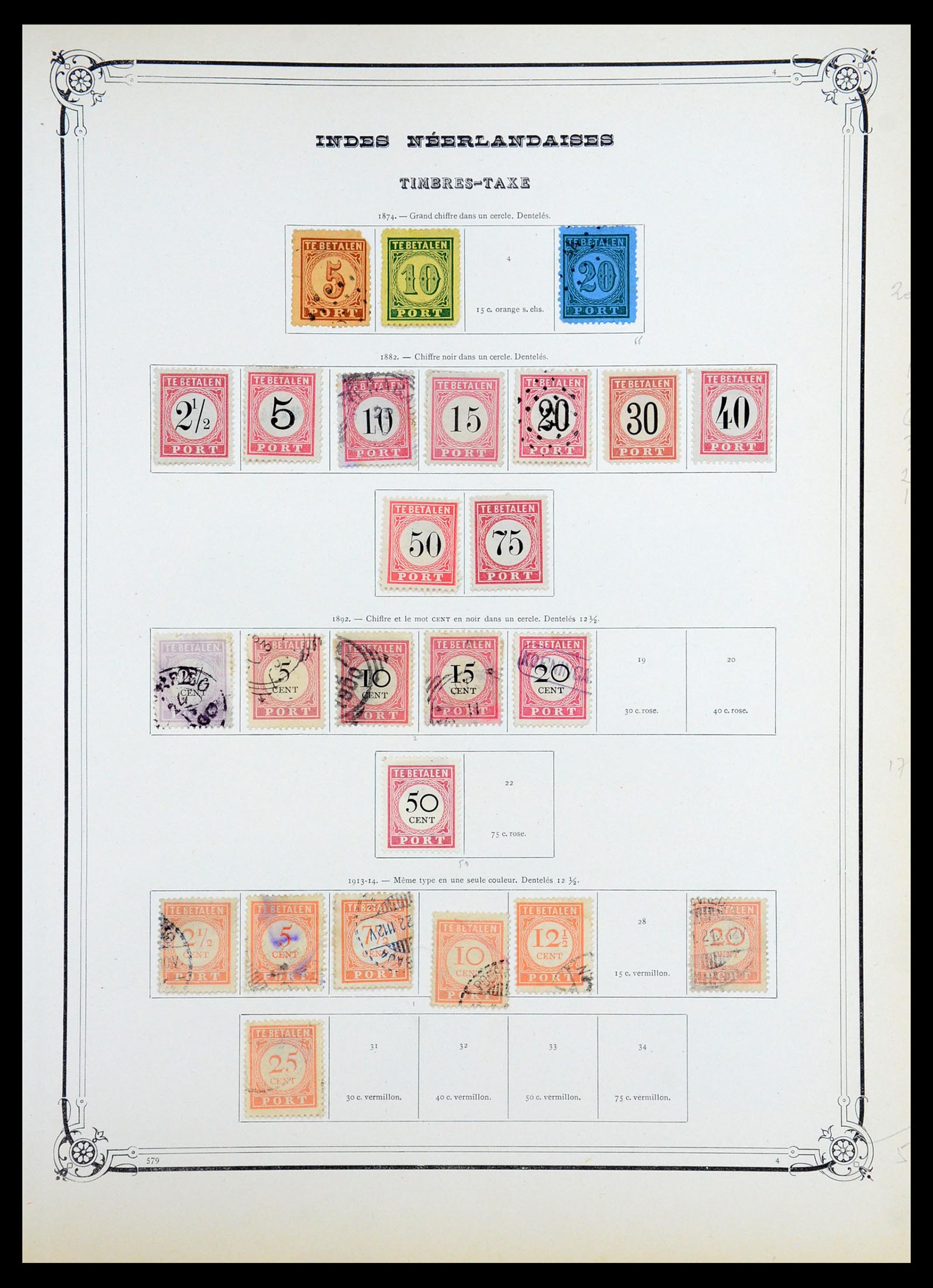 36488 070 - Postzegelverzameling 36488 Azië 1860-1930.