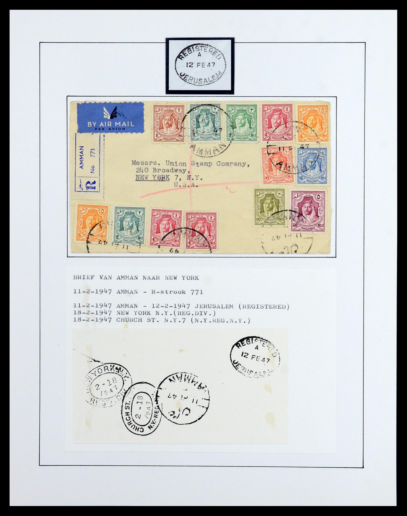 36492 064 - Postzegelverzameling 36492 Palestina 1948-1967.