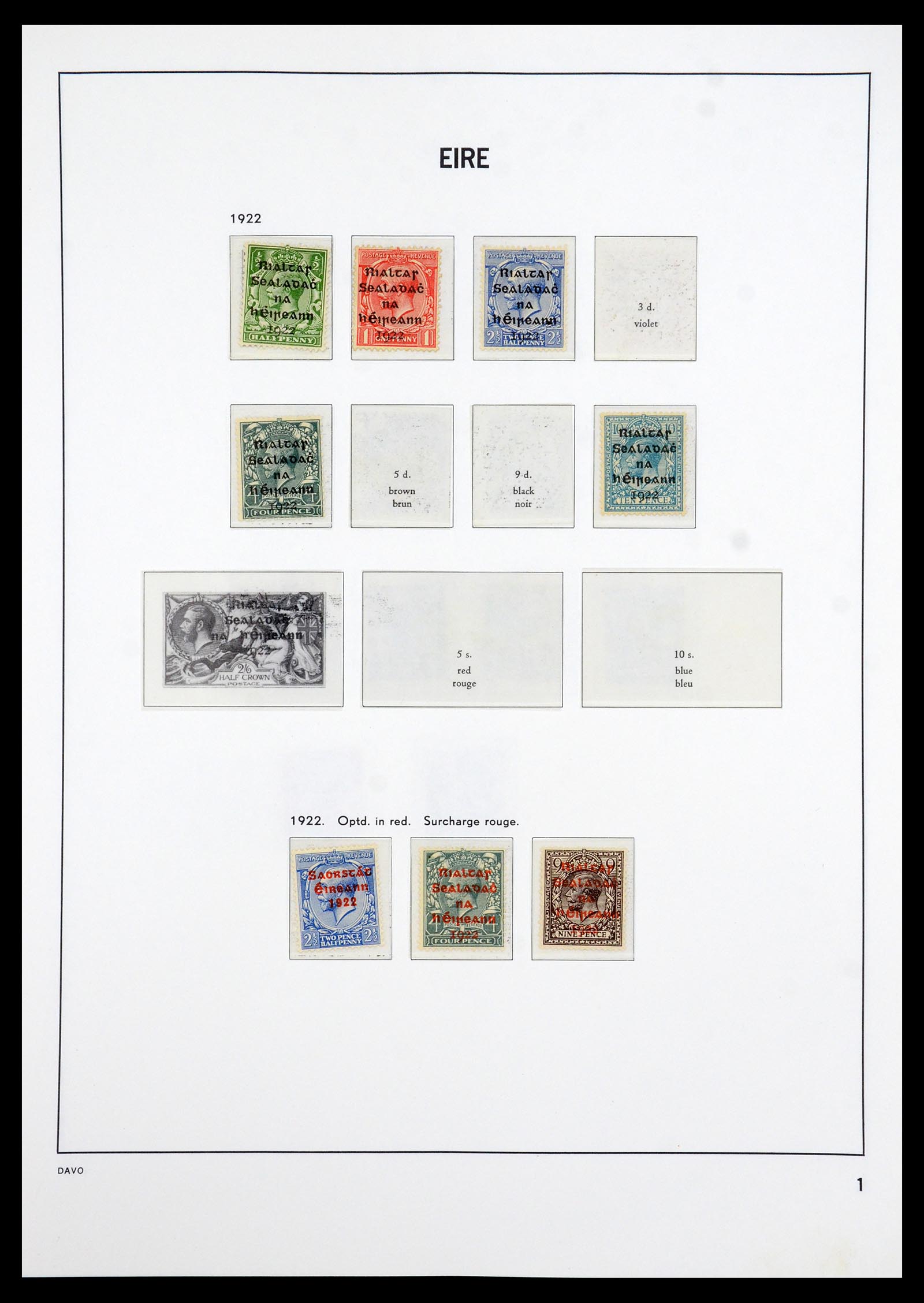 36493 001 - Postzegelverzameling 36493 Ierland 1922-2007.