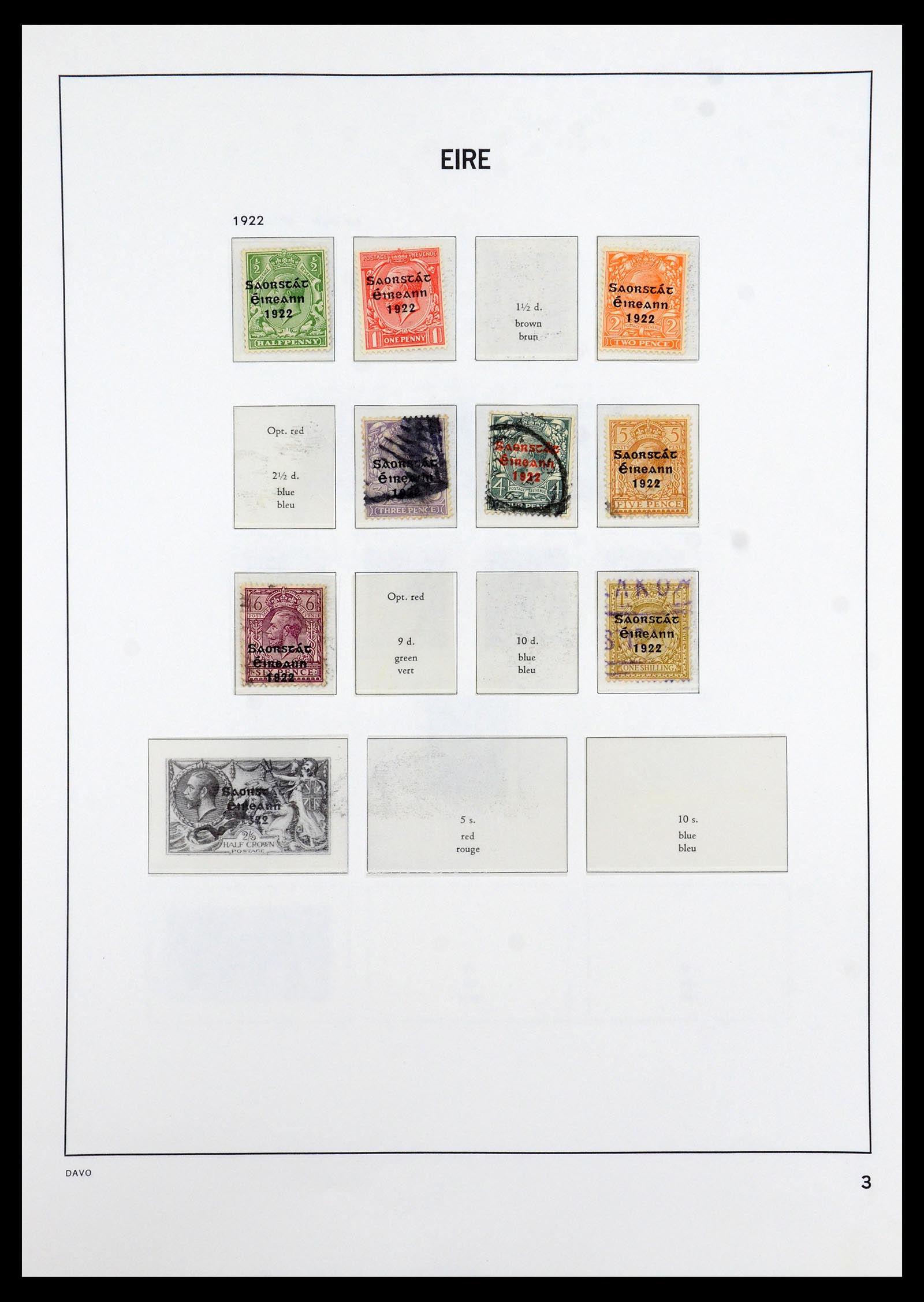 36493 003 - Postzegelverzameling 36493 Ierland 1922-2007.