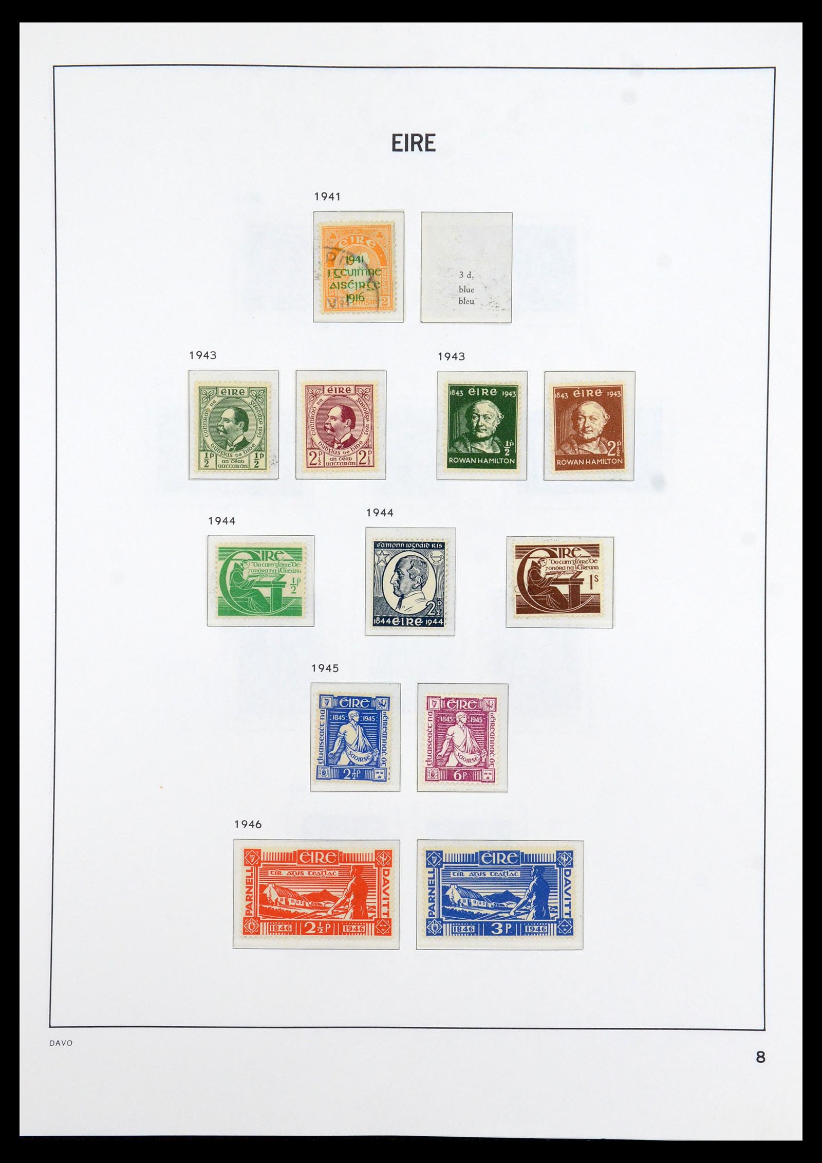 36493 008 - Postzegelverzameling 36493 Ierland 1922-2007.