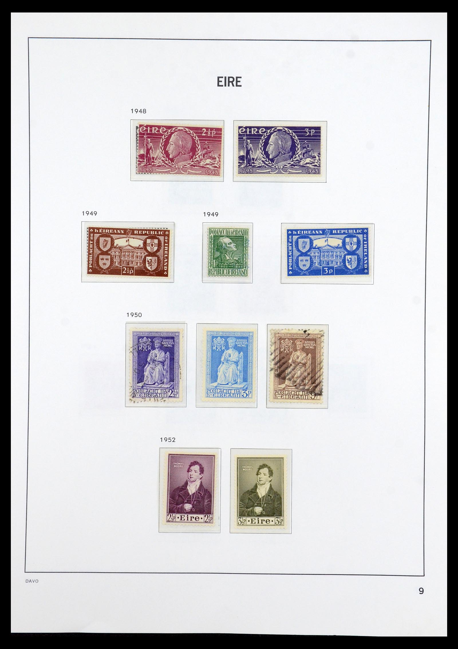 36493 009 - Postzegelverzameling 36493 Ierland 1922-2007.
