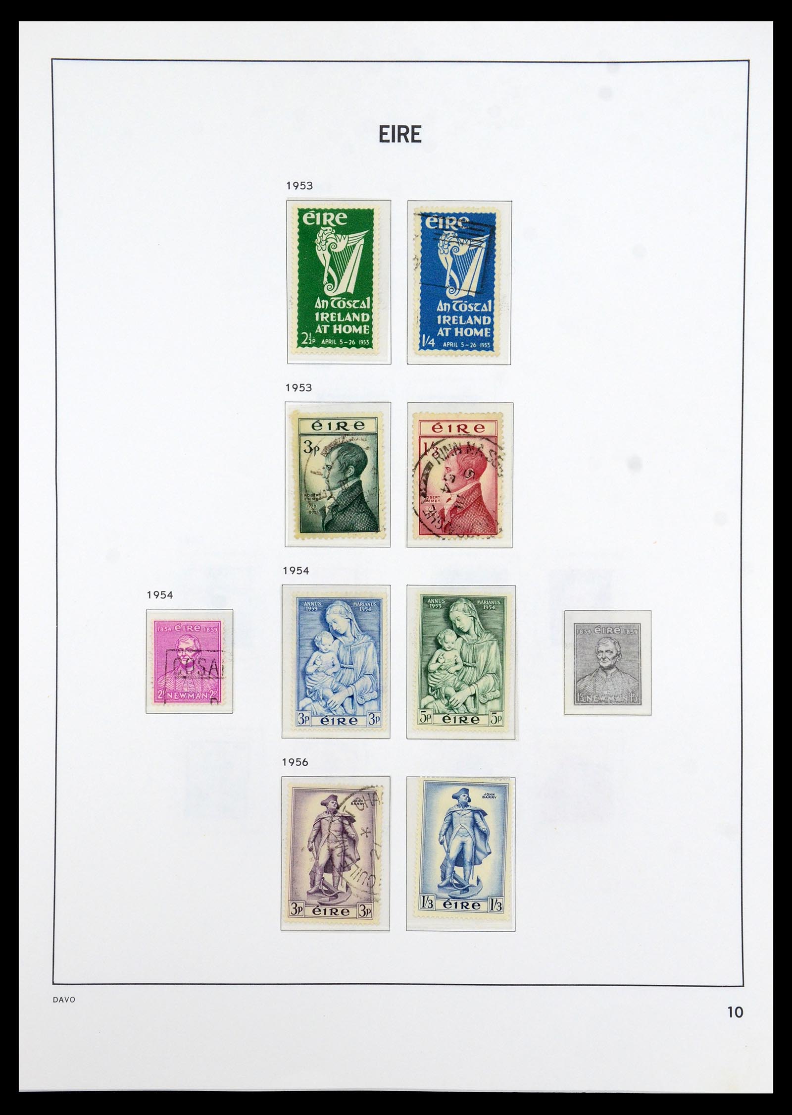 36493 010 - Postzegelverzameling 36493 Ierland 1922-2007.