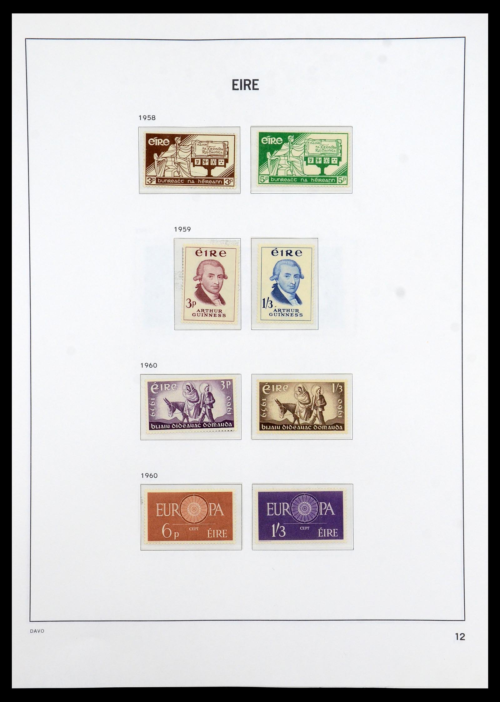 36493 012 - Postzegelverzameling 36493 Ierland 1922-2007.