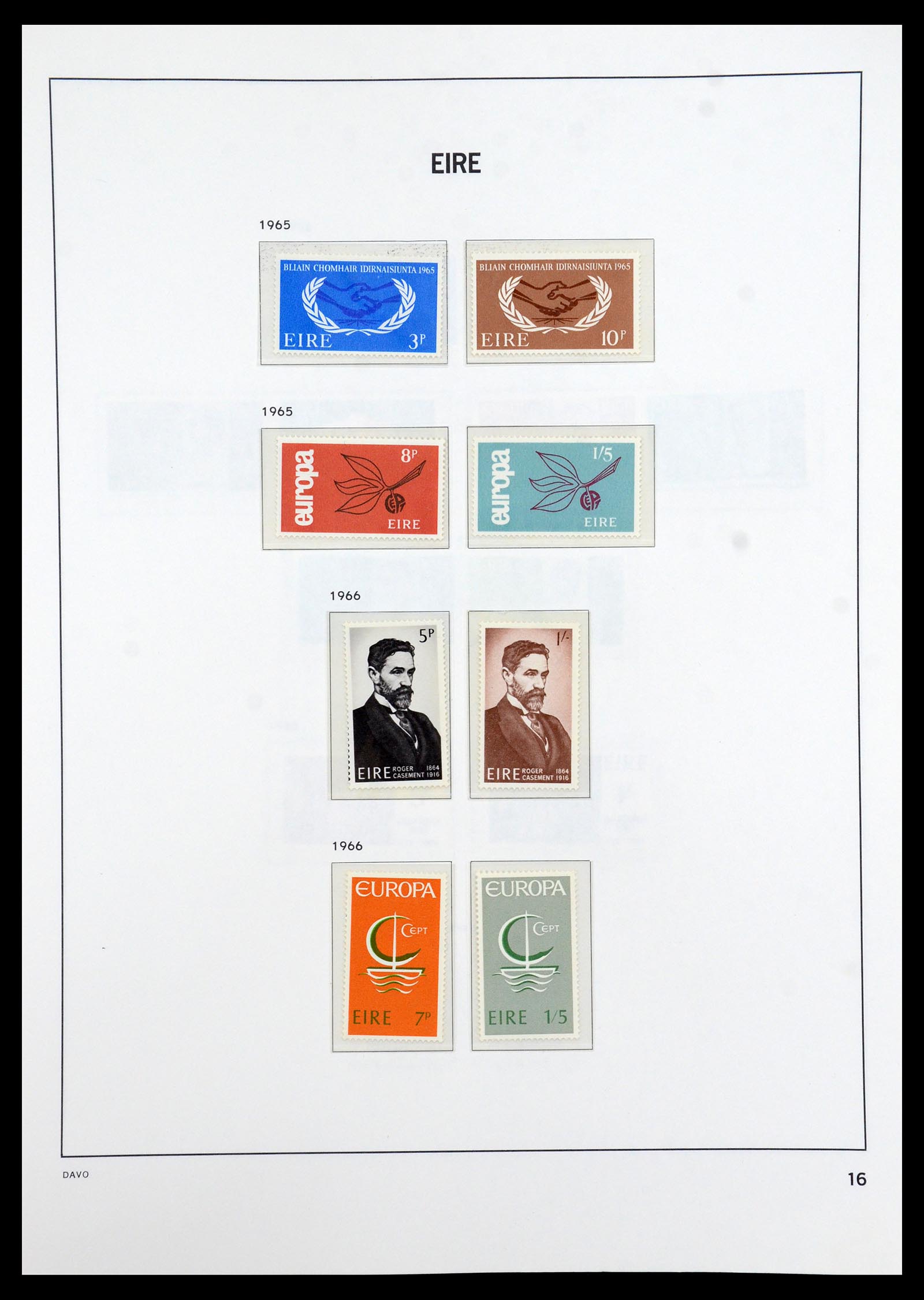 36493 016 - Postzegelverzameling 36493 Ierland 1922-2007.