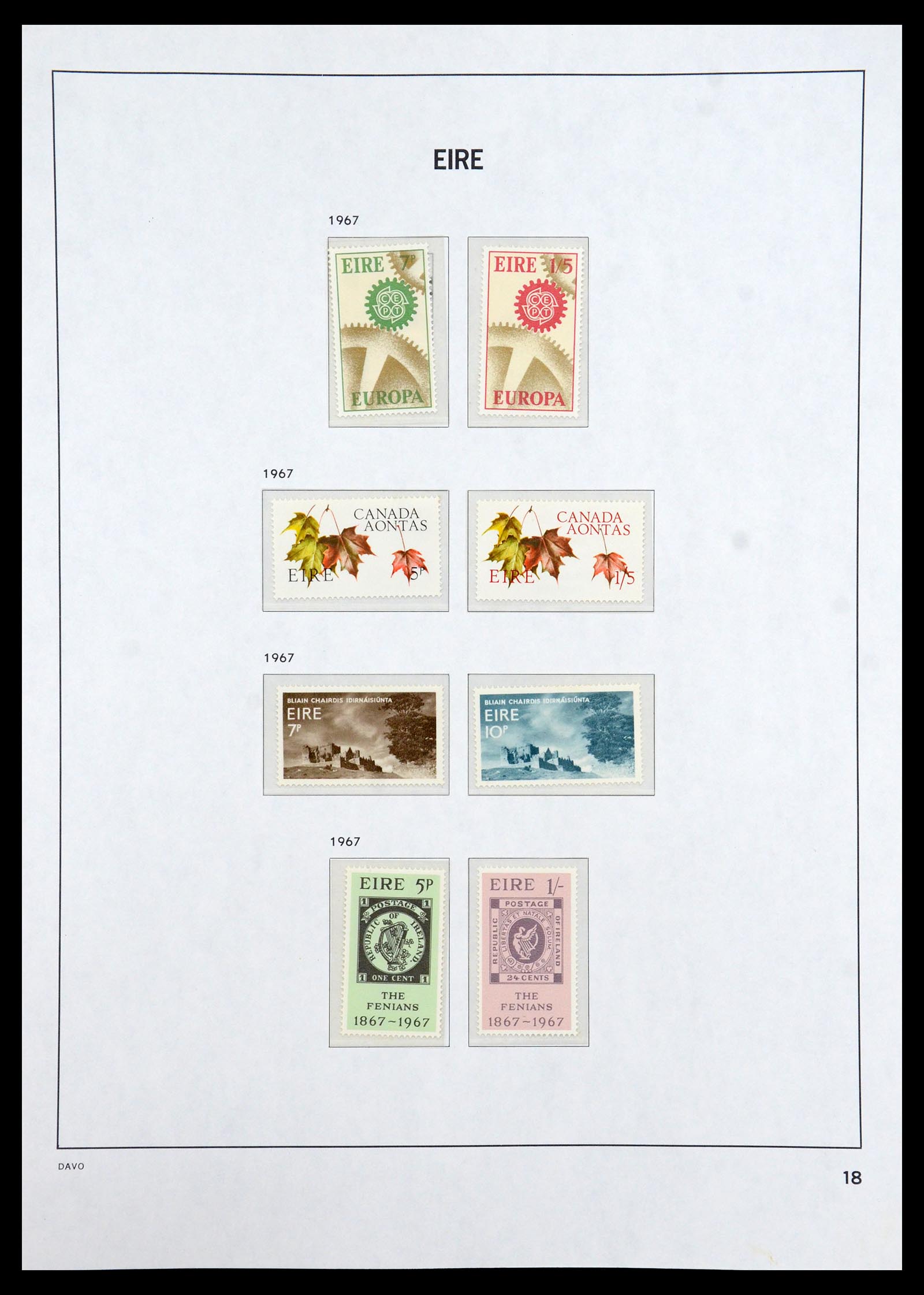 36493 018 - Postzegelverzameling 36493 Ierland 1922-2007.