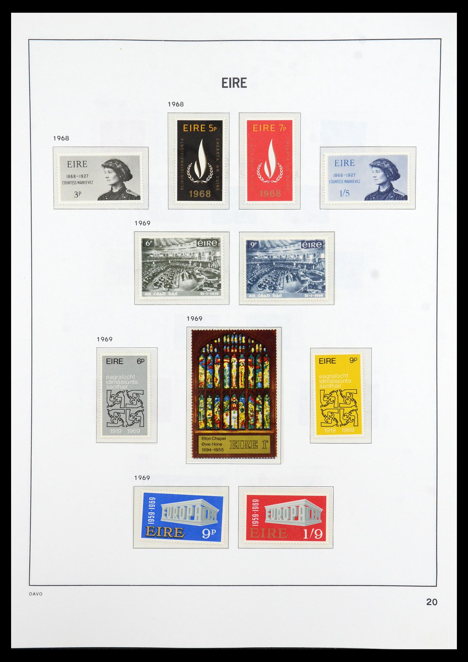 36493 020 - Postzegelverzameling 36493 Ierland 1922-2007.