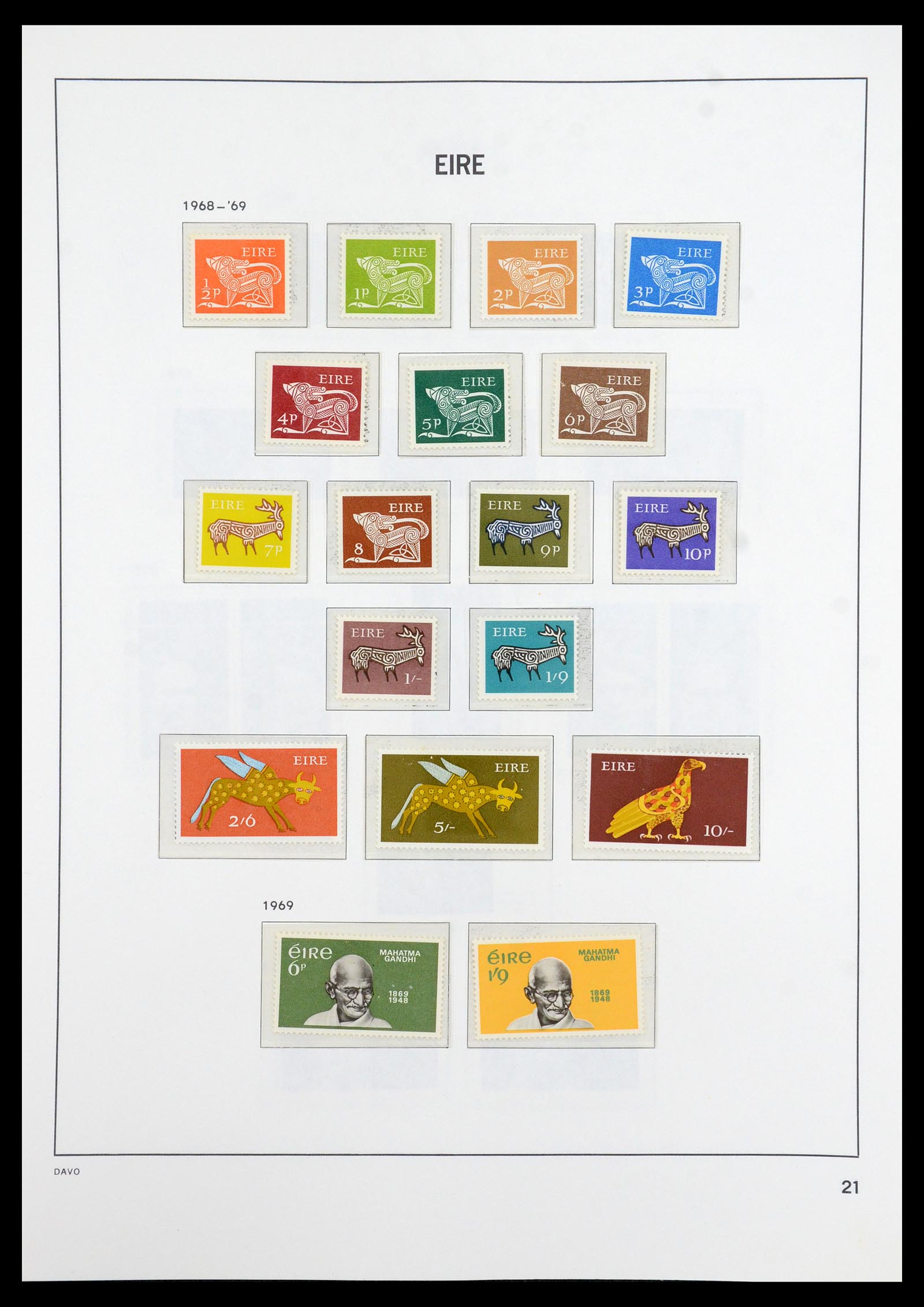 36493 021 - Postzegelverzameling 36493 Ierland 1922-2007.