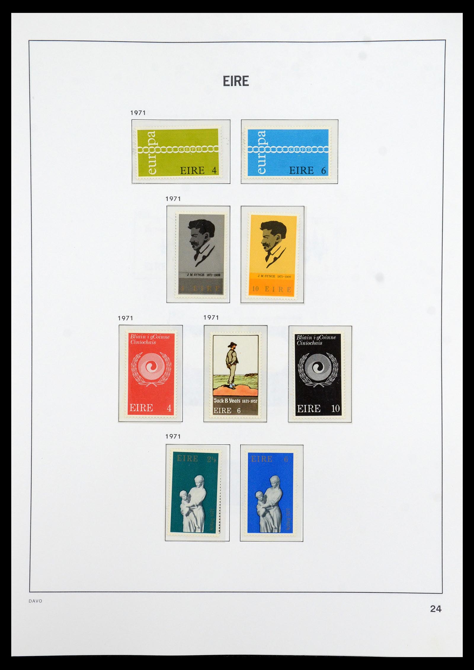36493 024 - Postzegelverzameling 36493 Ierland 1922-2007.