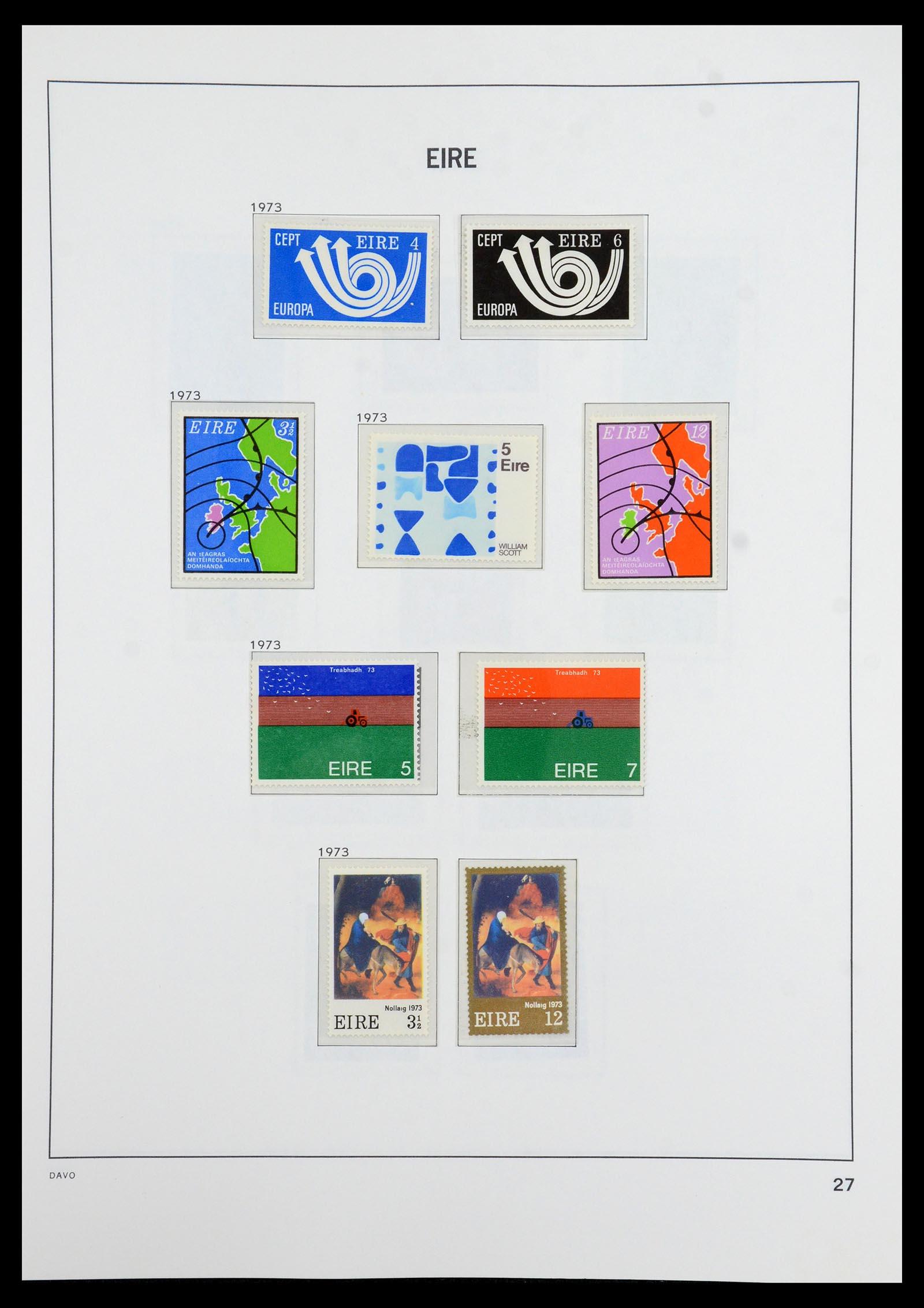 36493 027 - Postzegelverzameling 36493 Ierland 1922-2007.