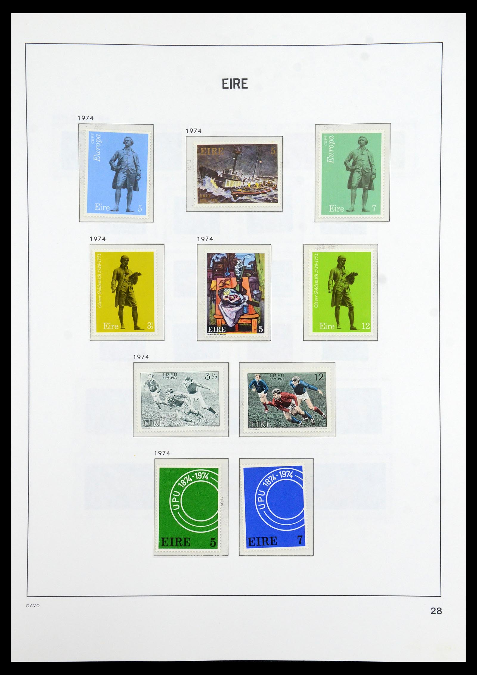 36493 028 - Postzegelverzameling 36493 Ierland 1922-2007.