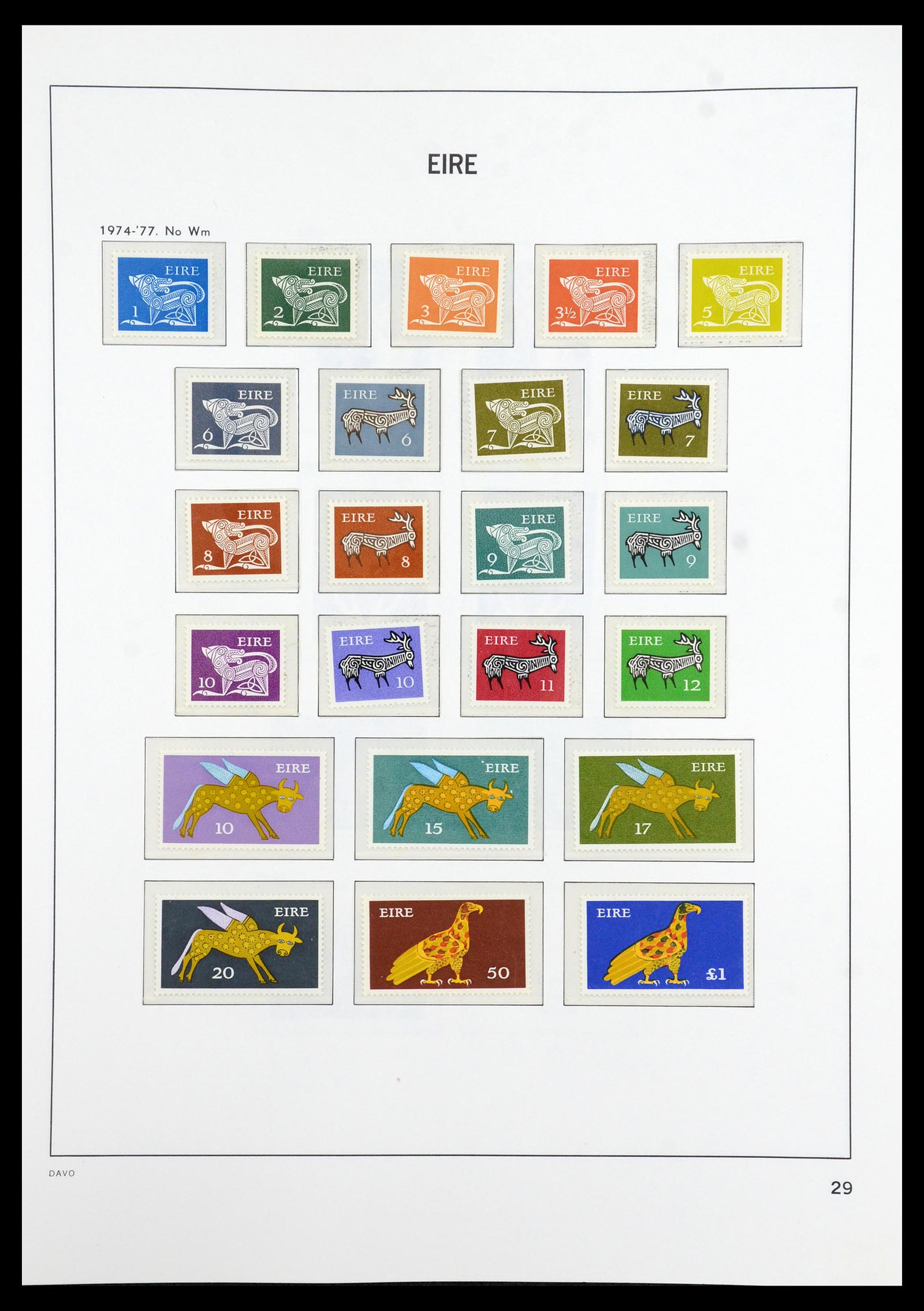 36493 029 - Postzegelverzameling 36493 Ierland 1922-2007.