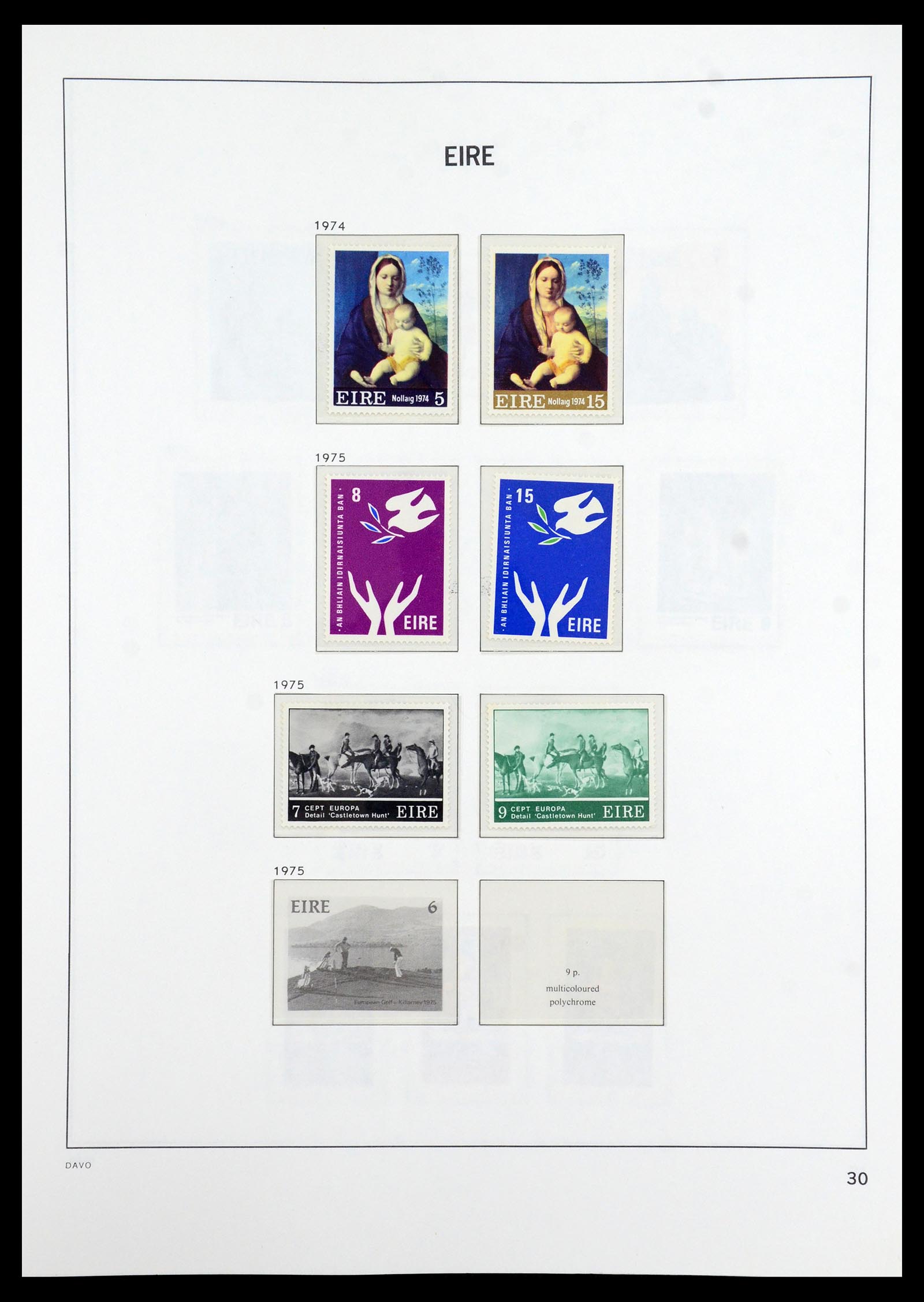 36493 030 - Postzegelverzameling 36493 Ierland 1922-2007.