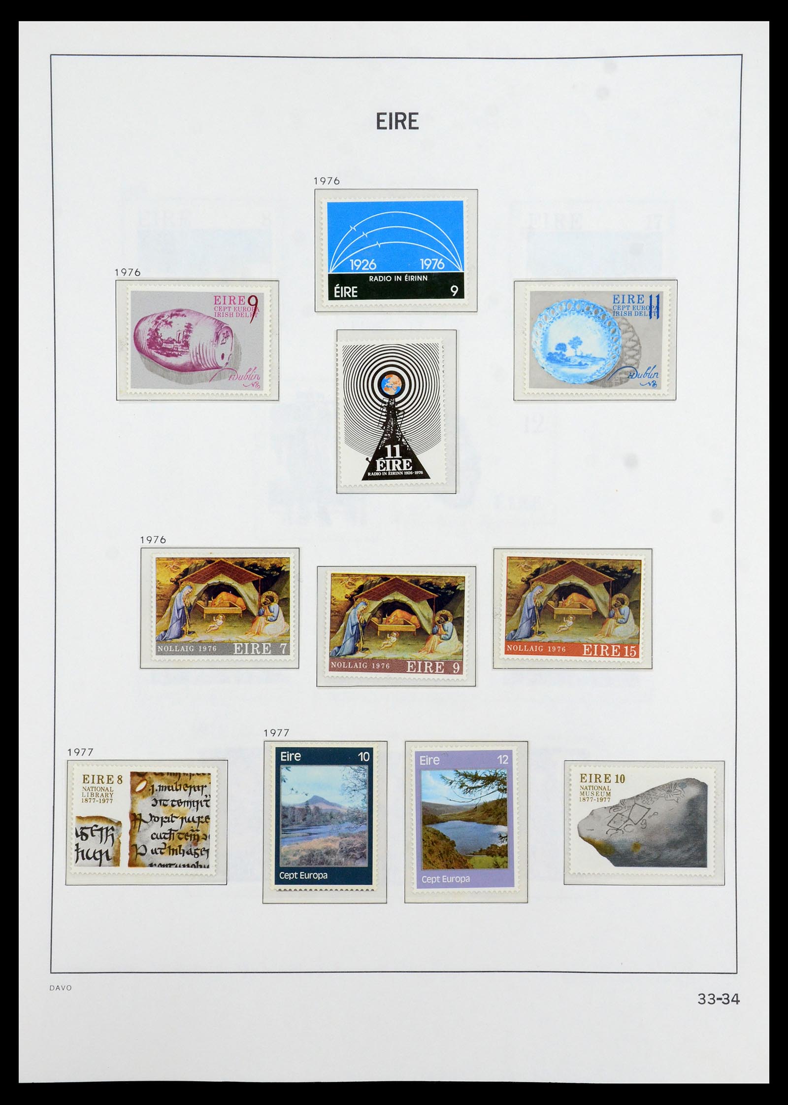 36493 034 - Postzegelverzameling 36493 Ierland 1922-2007.