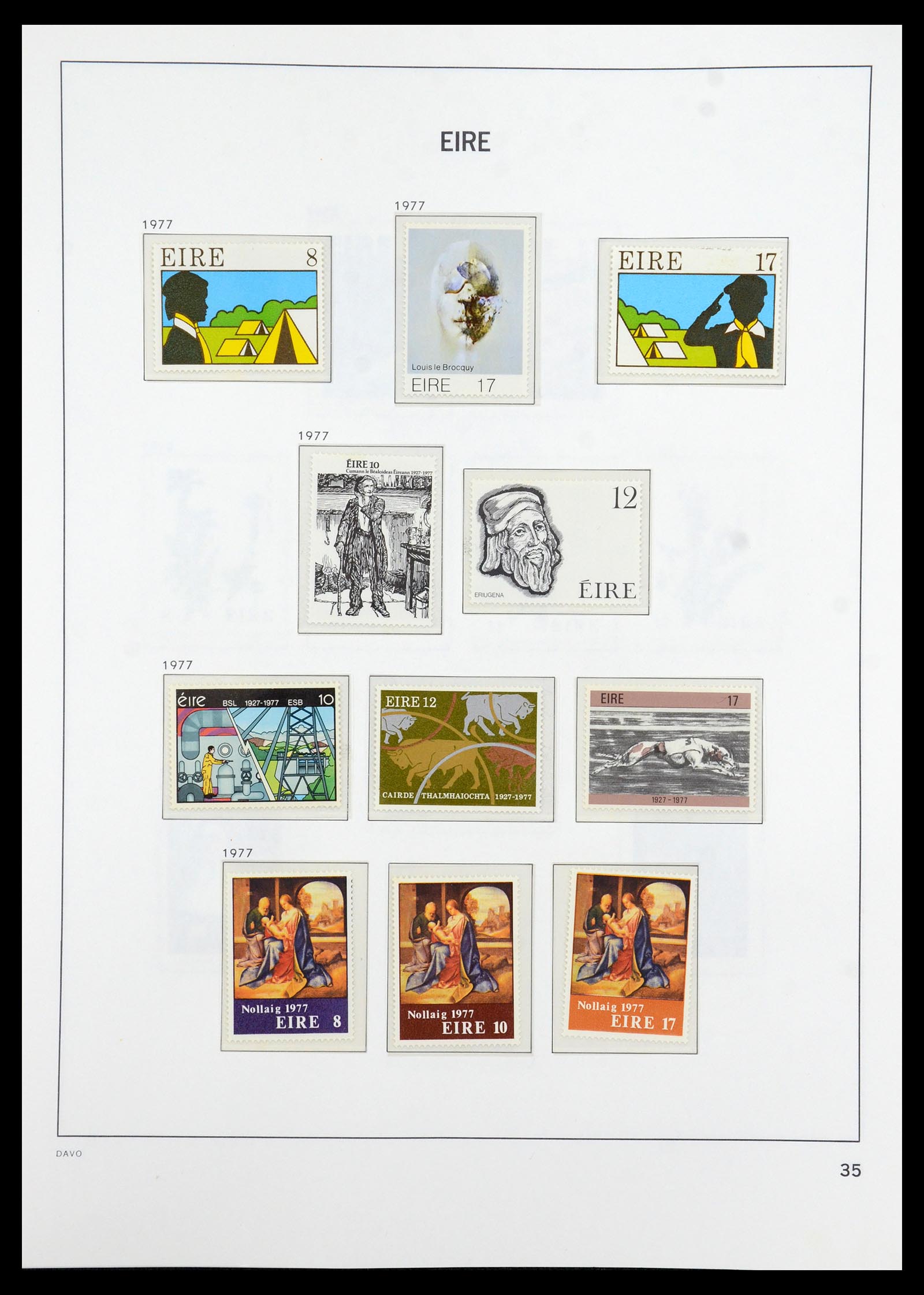 36493 035 - Postzegelverzameling 36493 Ierland 1922-2007.