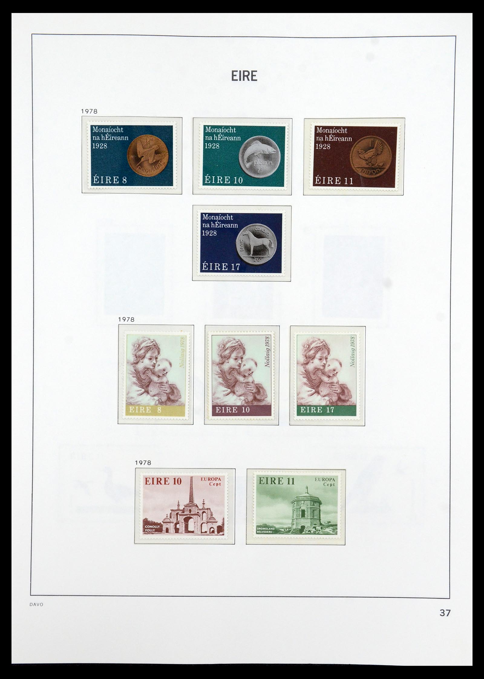 36493 037 - Postzegelverzameling 36493 Ierland 1922-2007.