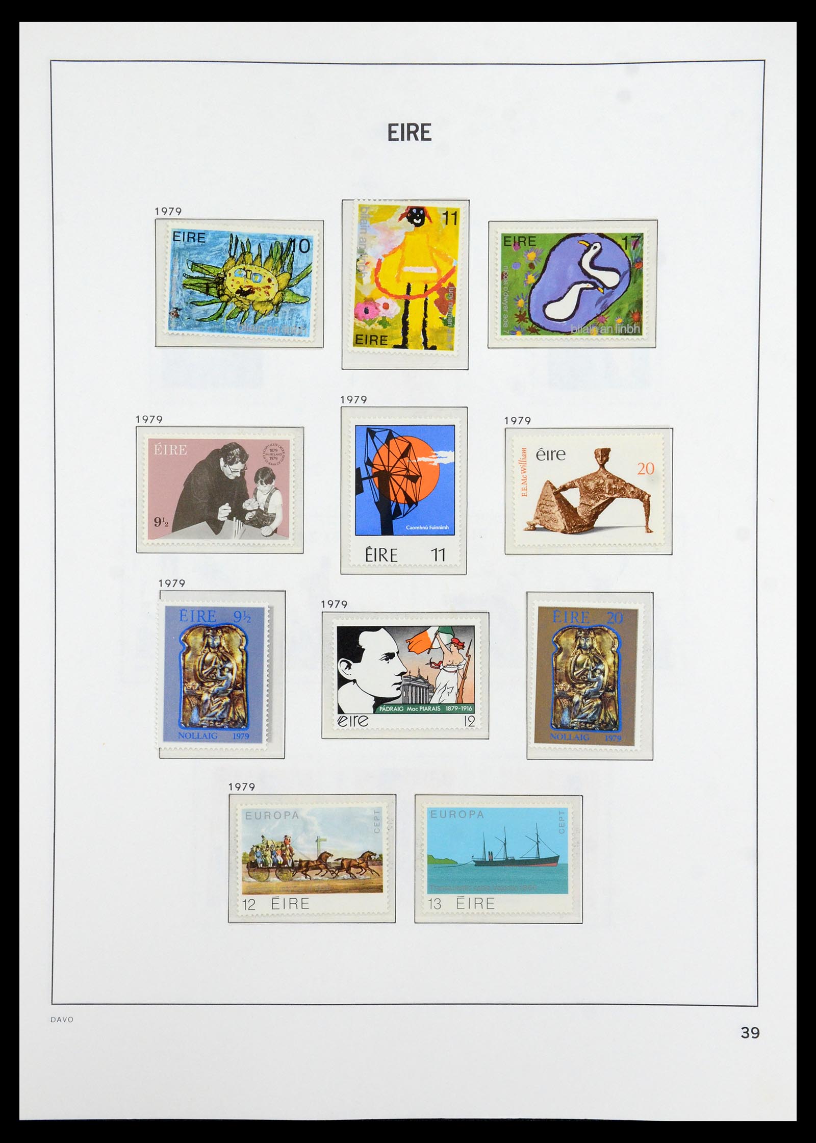 36493 039 - Postzegelverzameling 36493 Ierland 1922-2007.