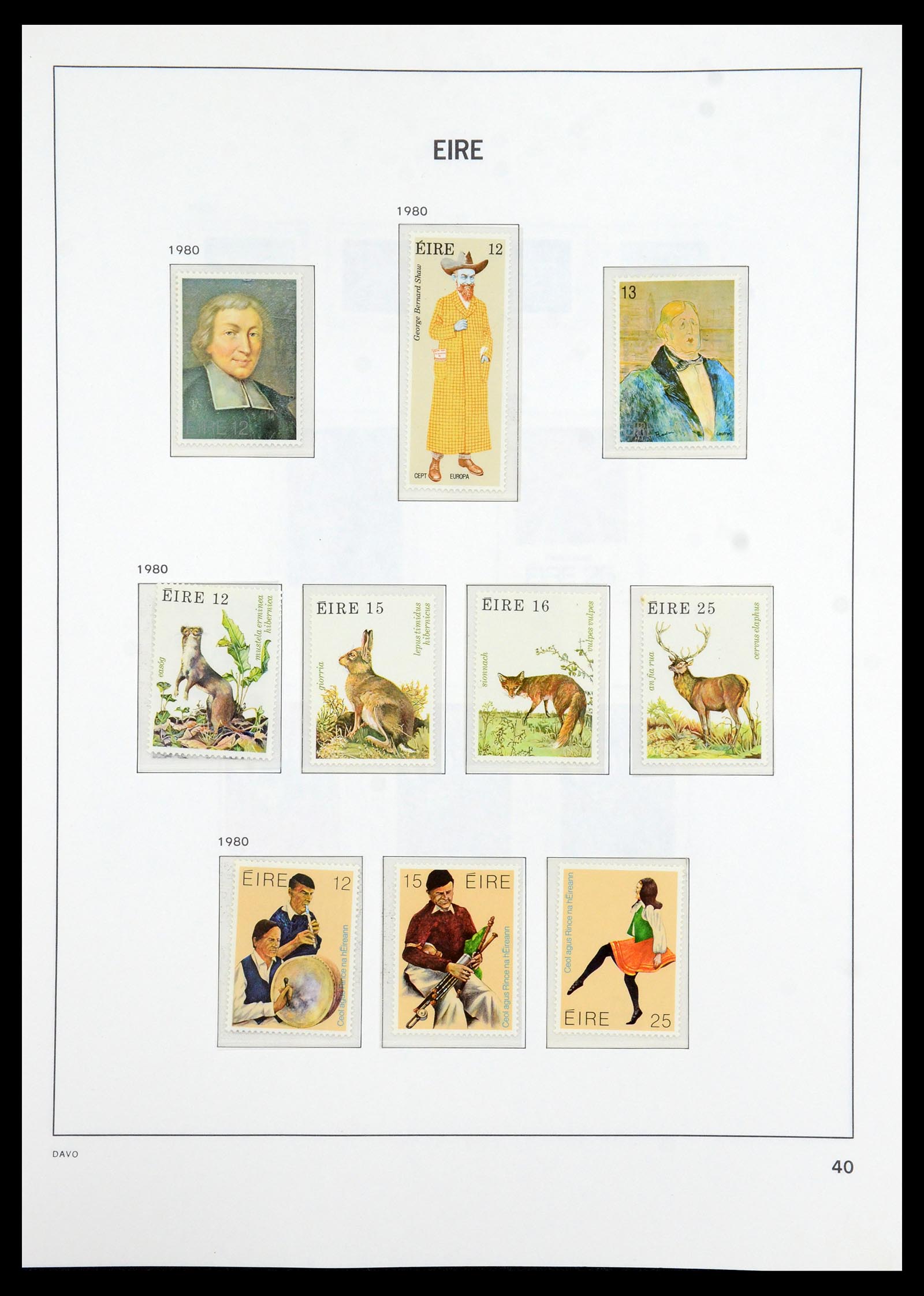 36493 040 - Postzegelverzameling 36493 Ierland 1922-2007.