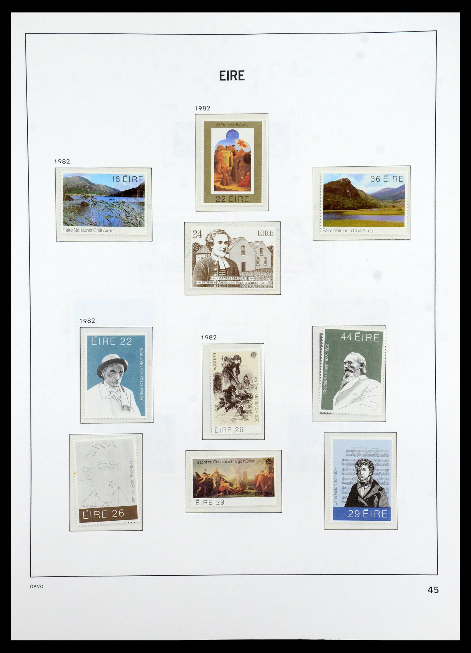 36493 045 - Postzegelverzameling 36493 Ierland 1922-2007.