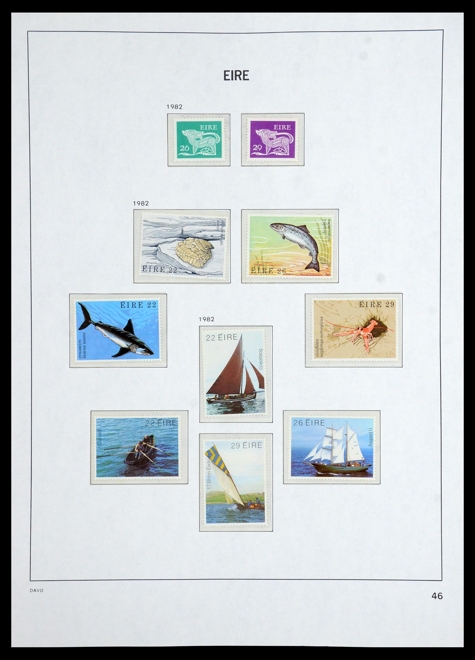 36493 046 - Postzegelverzameling 36493 Ierland 1922-2007.