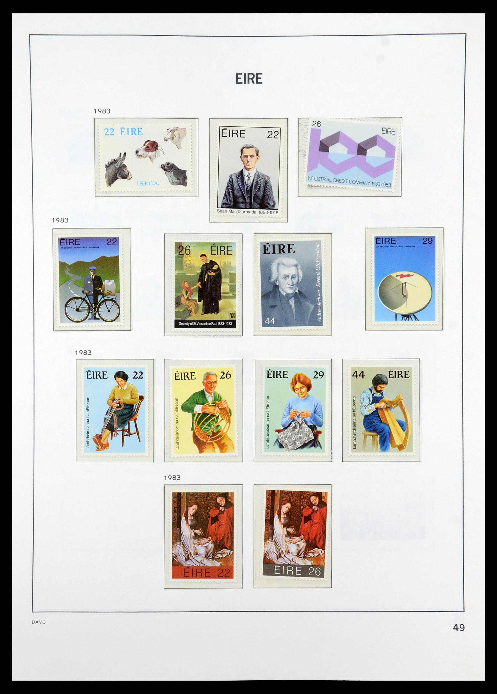 36493 049 - Postzegelverzameling 36493 Ierland 1922-2007.