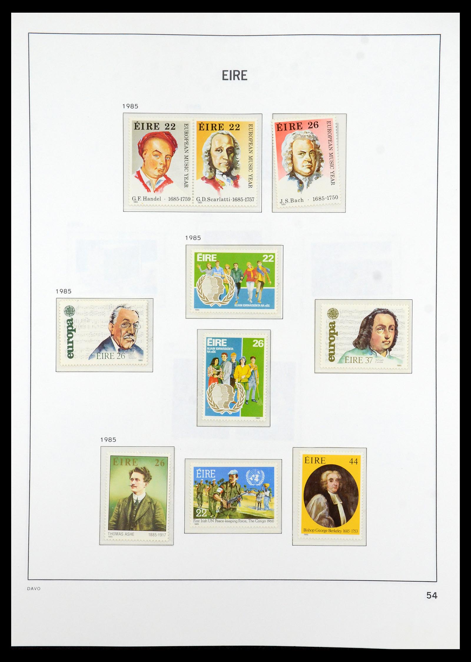 36493 054 - Postzegelverzameling 36493 Ierland 1922-2007.