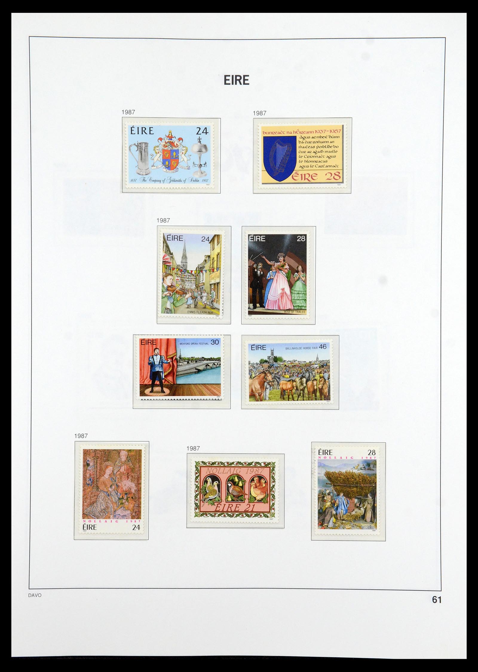 36493 061 - Postzegelverzameling 36493 Ierland 1922-2007.