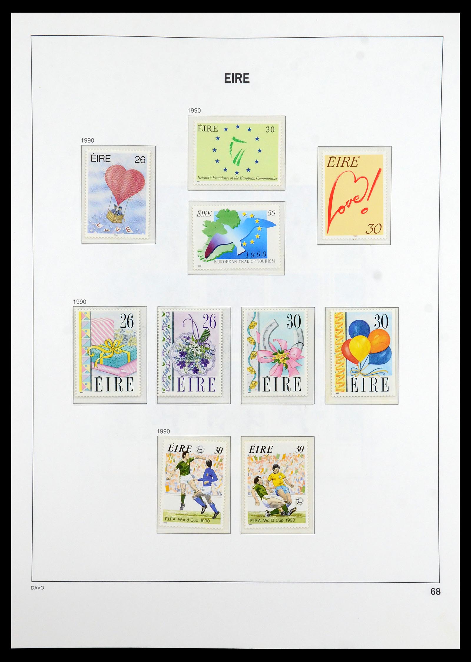 36493 068 - Postzegelverzameling 36493 Ierland 1922-2007.