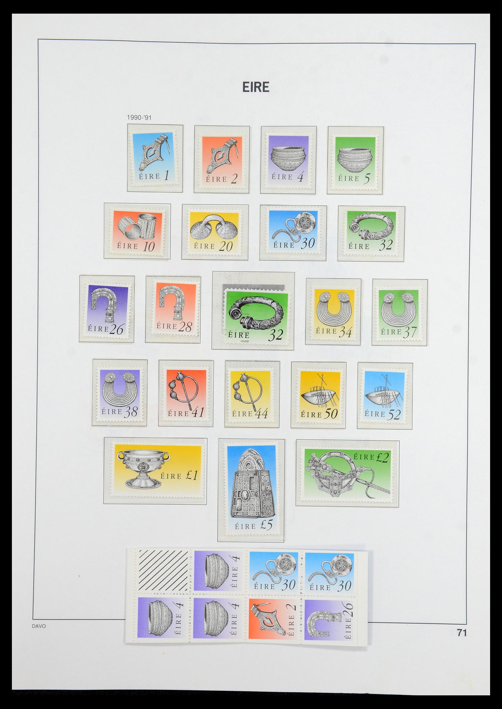 36493 072 - Postzegelverzameling 36493 Ierland 1922-2007.