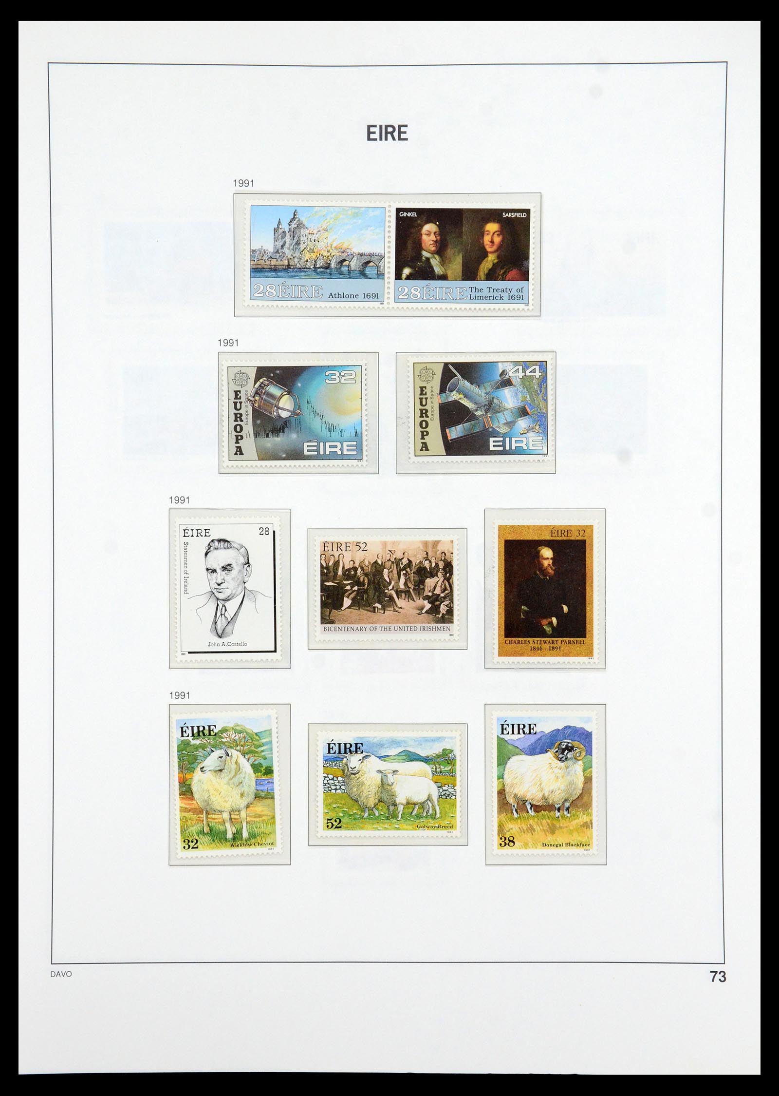 36493 075 - Postzegelverzameling 36493 Ierland 1922-2007.