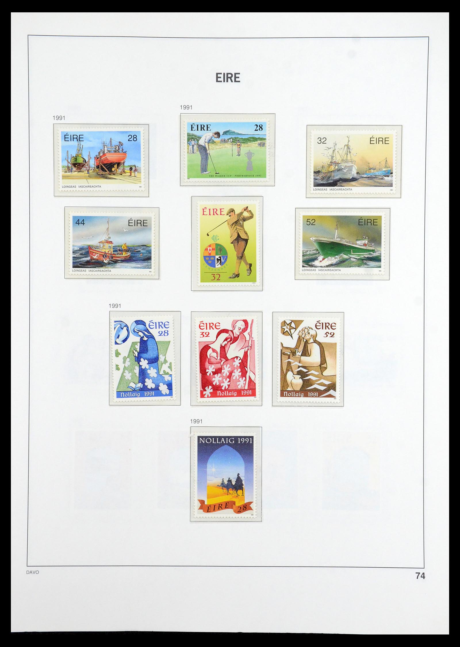 36493 076 - Postzegelverzameling 36493 Ierland 1922-2007.